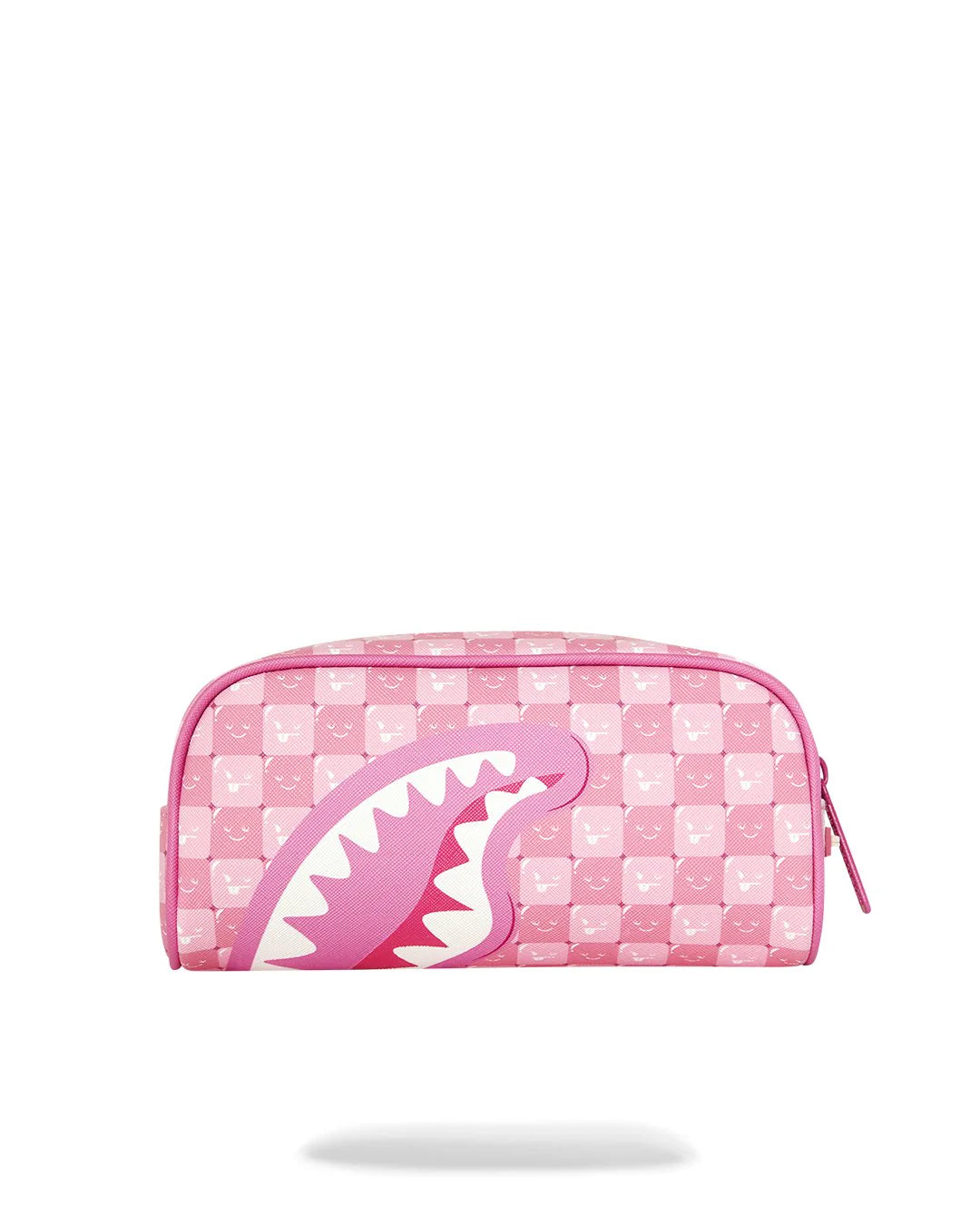 PINK NEW CHECK FACES POUCH