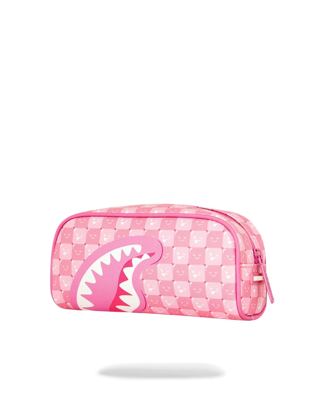 PINK NEW CHECK FACES POUCH