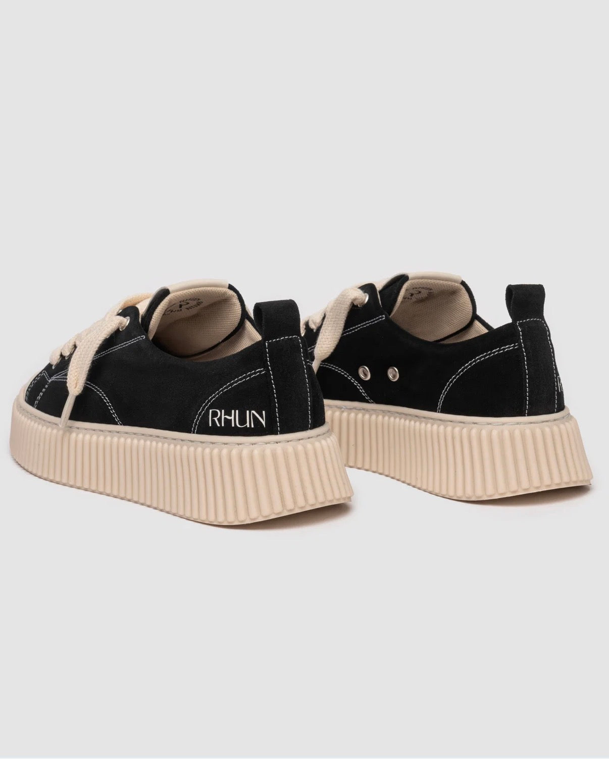 RHUN-Sneakers 2020 Treble black  Suede-נעלי רואן זמש שחור 2020
