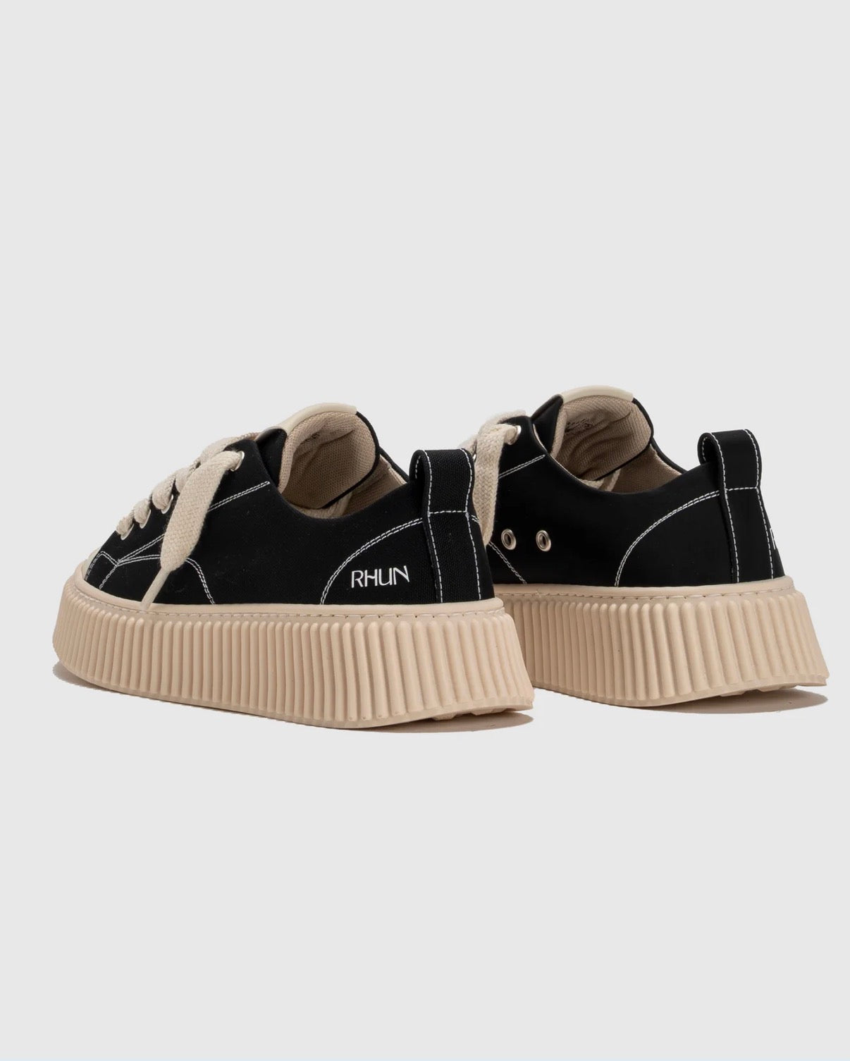RHUN-Sneakers 2020 Treble black  nylon-נעלי רואן נילון שחור 2020
