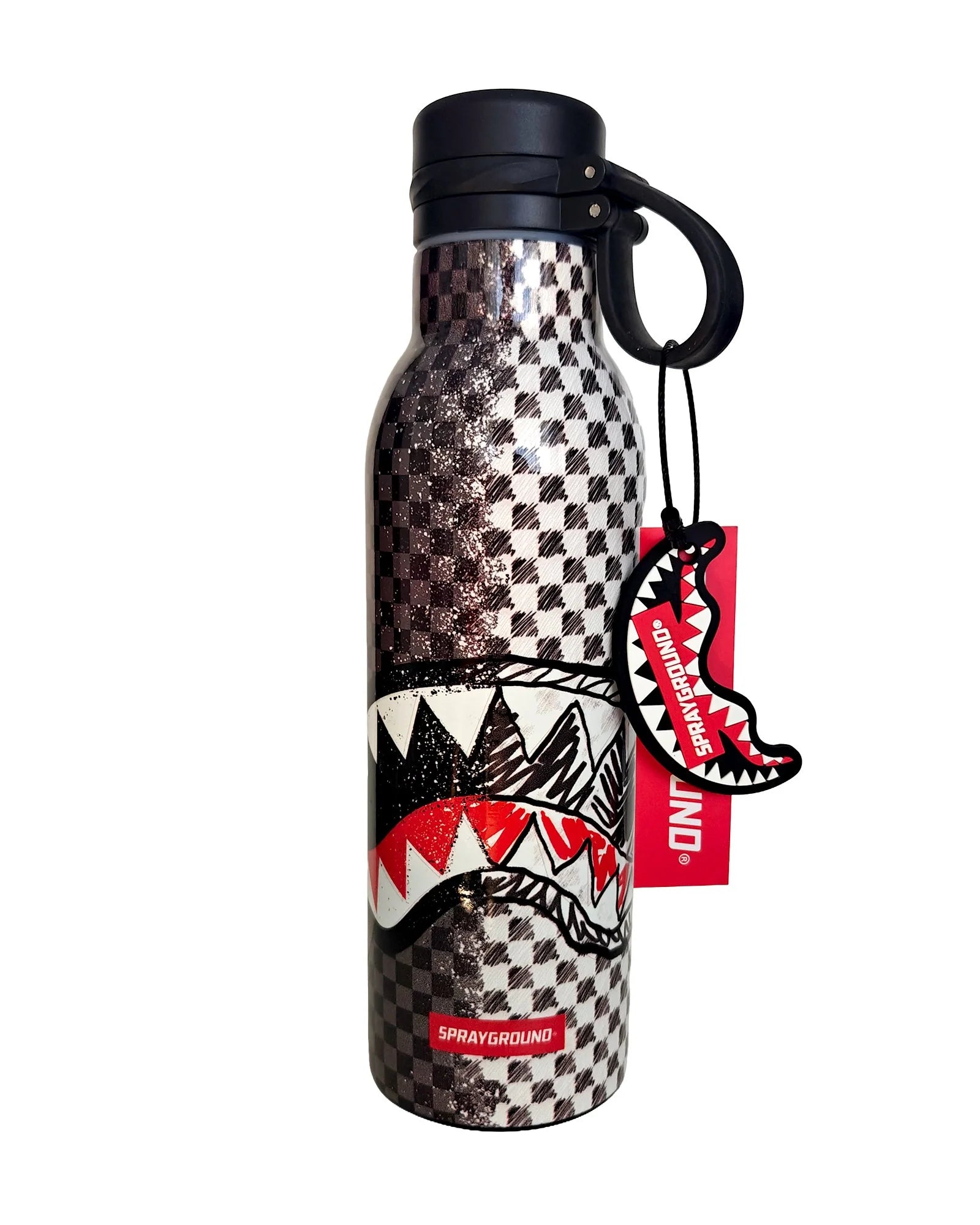 DOODLE CHECK SPLIT WATER BOTTLE-בקבוק תרמי ספריגראונד