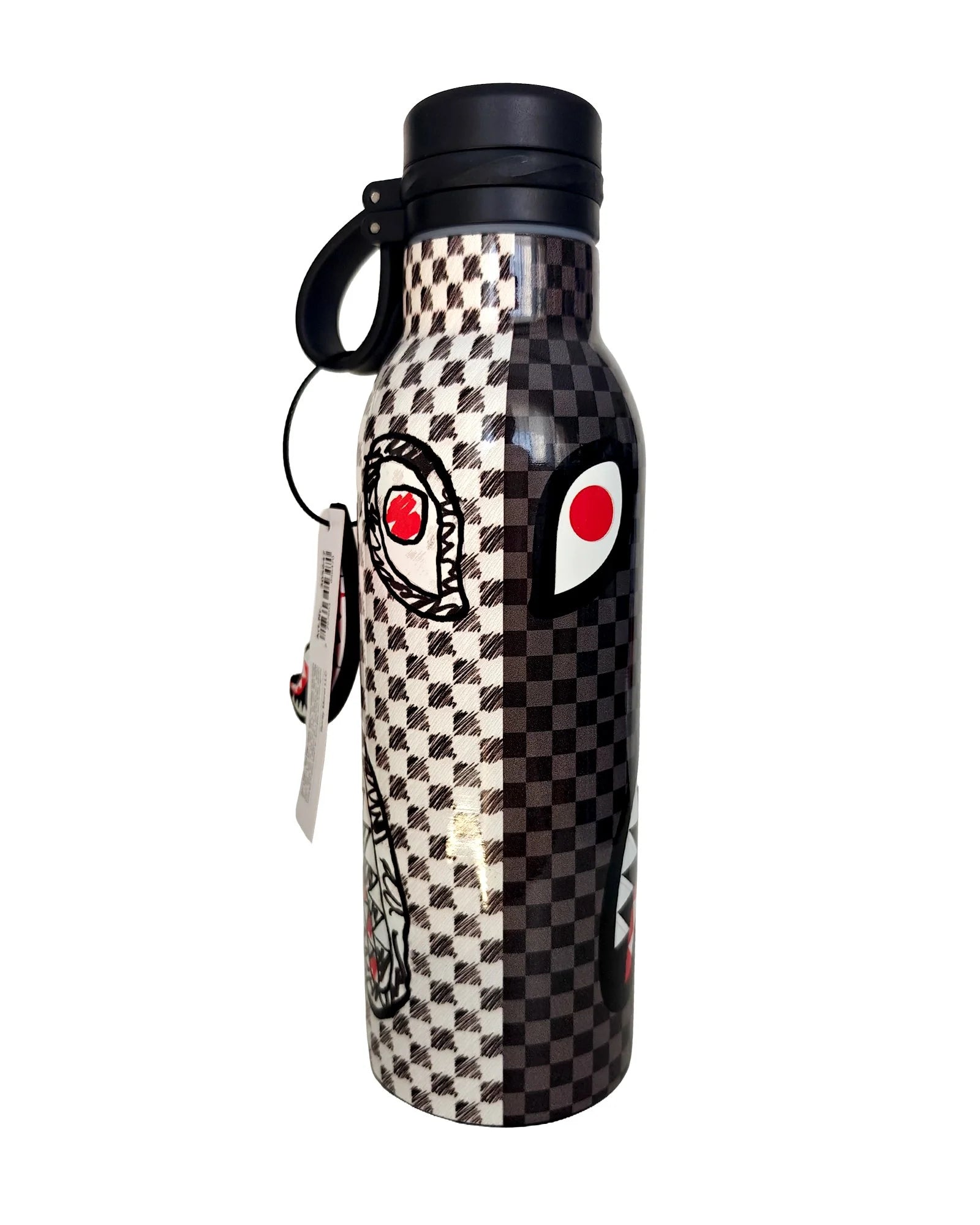 DOODLE CHECK SPLIT WATER BOTTLE-בקבוק תרמי ספריגראונד