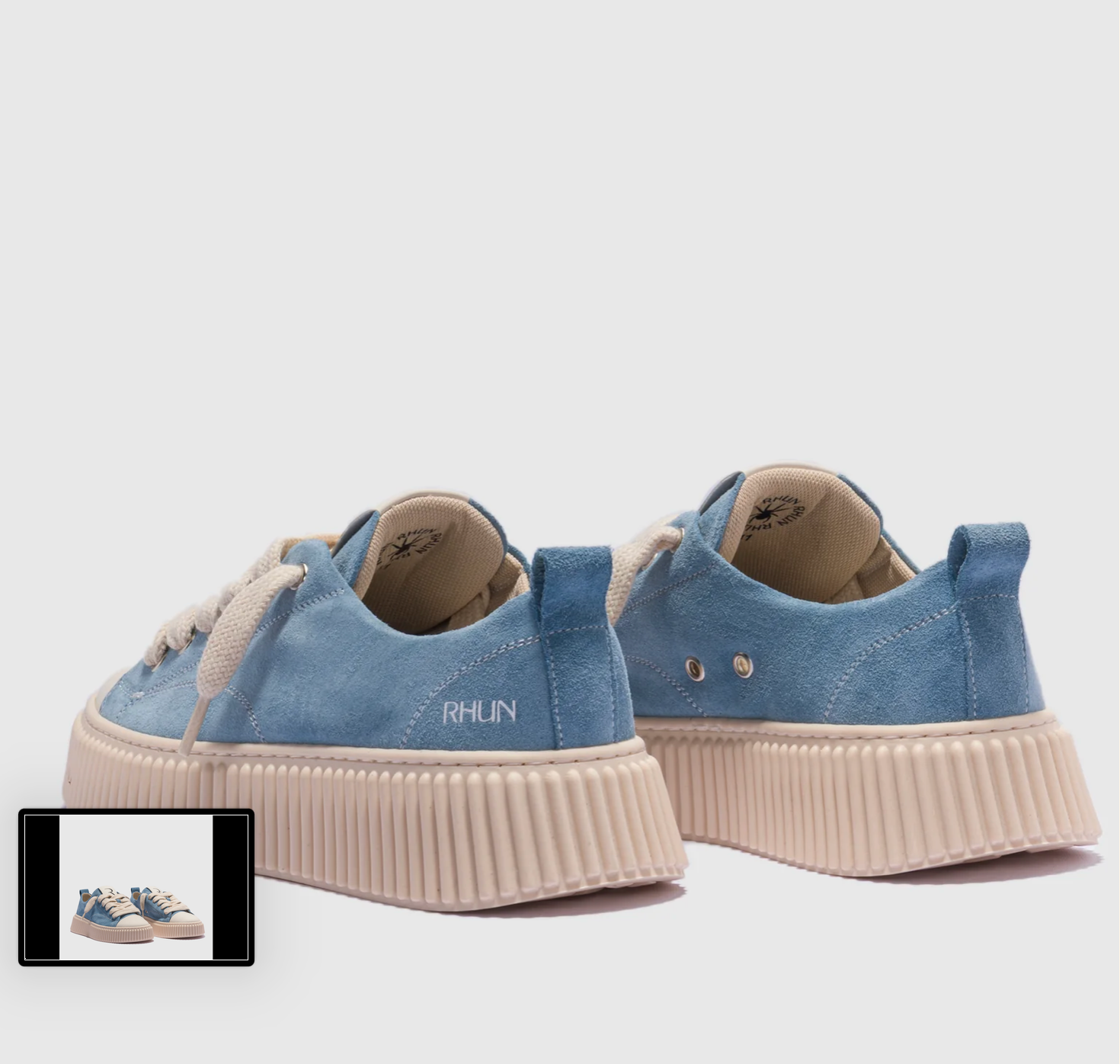 RHUN-Sneakers 2020 light blue-נעלי רואן זמש תכלת 2020