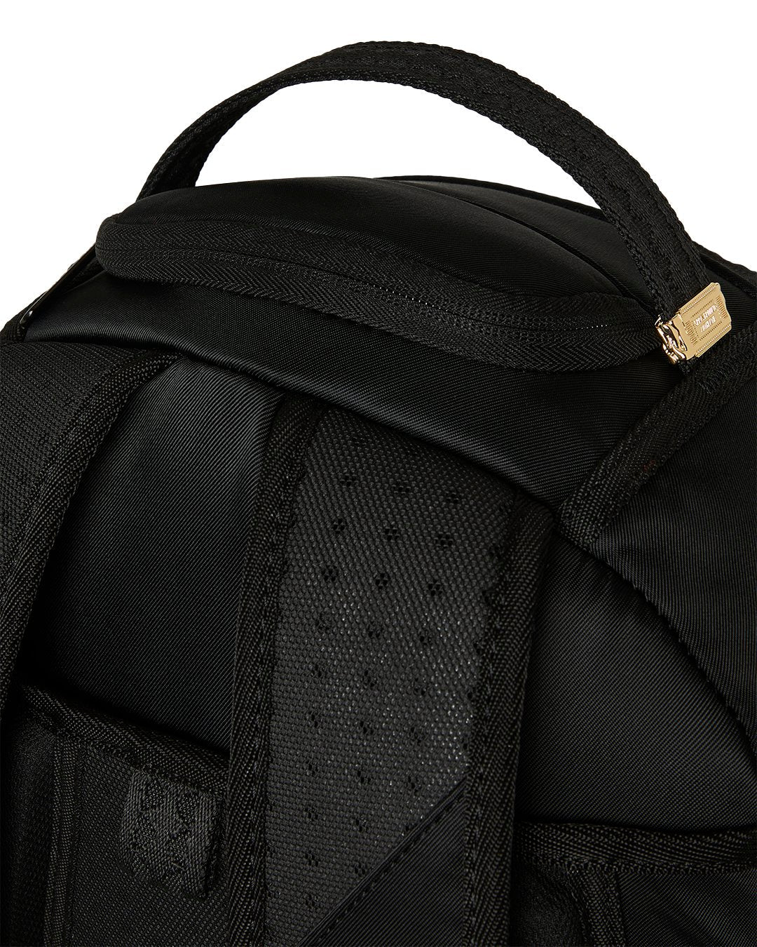 SHARK CENTRAL WHITE STENCIL SHARK BLACK NYLON BACKPACK