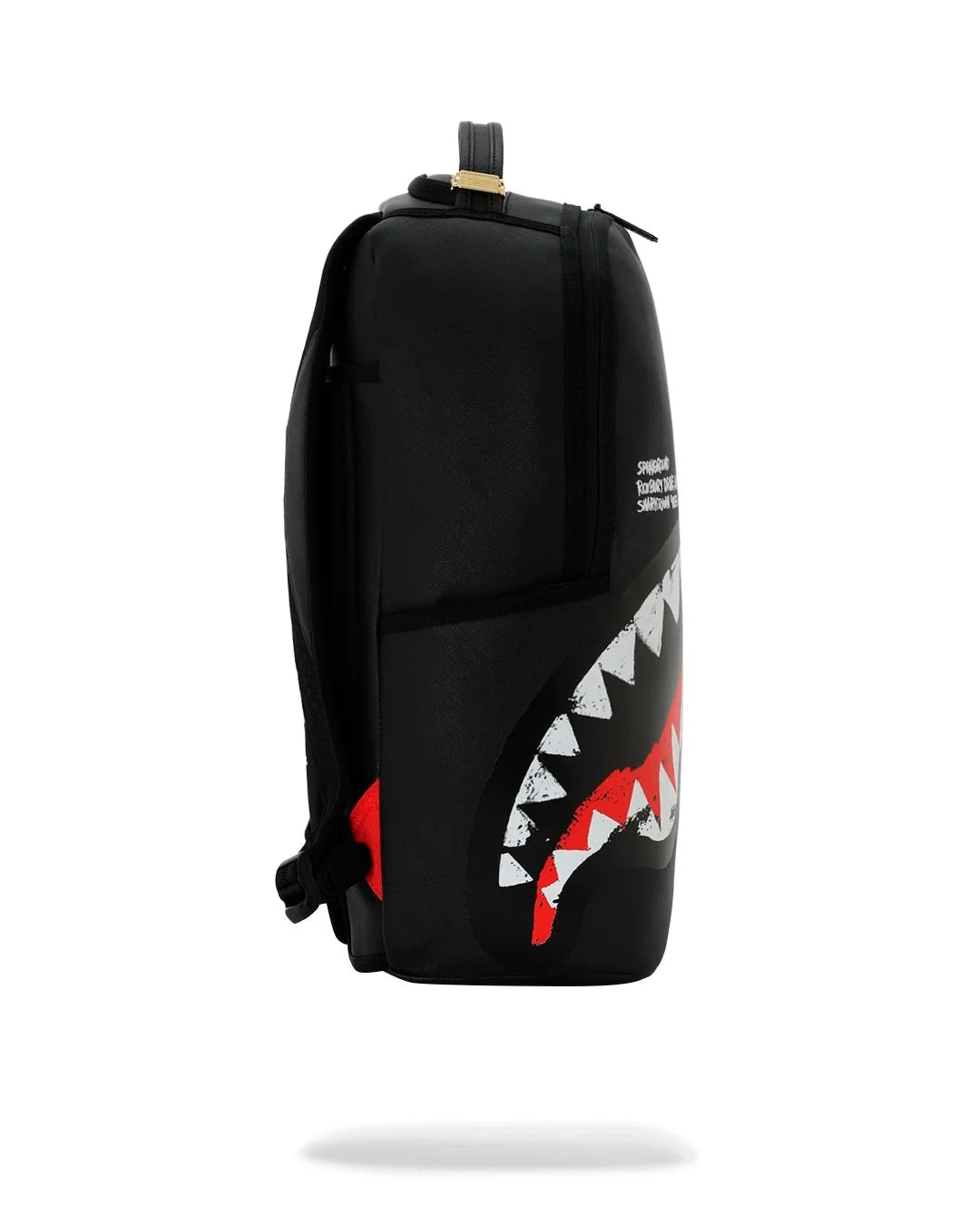 SHARK CENTRAL BLACK EMBROIDERED SHARK BACKPACK