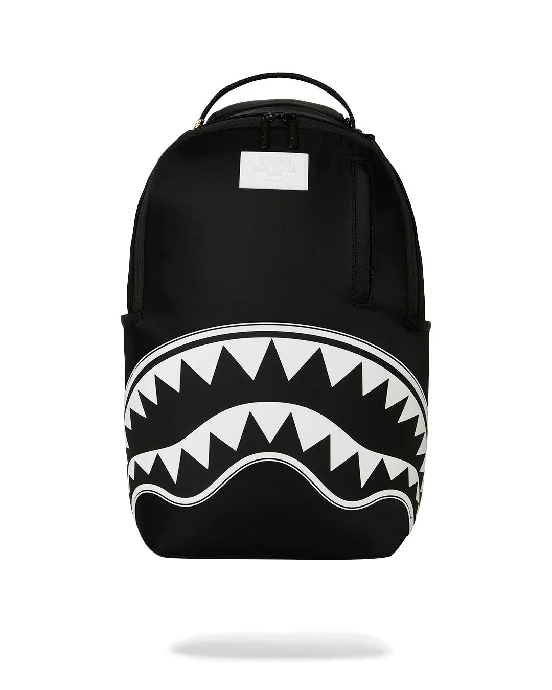 SHARK CENTRAL WHITE STENCIL SHARK BLACK NYLON BACKPACK