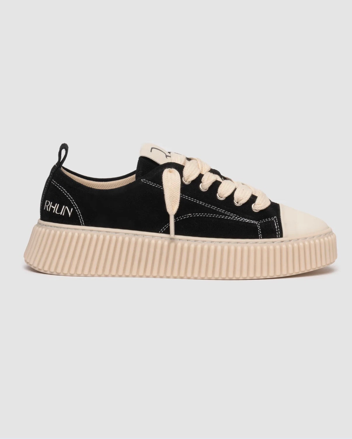 RHUN-Sneakers 2020 Treble black  Suede-נעלי רואן זמש שחור 2020
