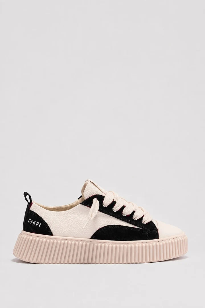 RHUN-Sneakers 2027 Treble black leather-נעלי רואן  2027