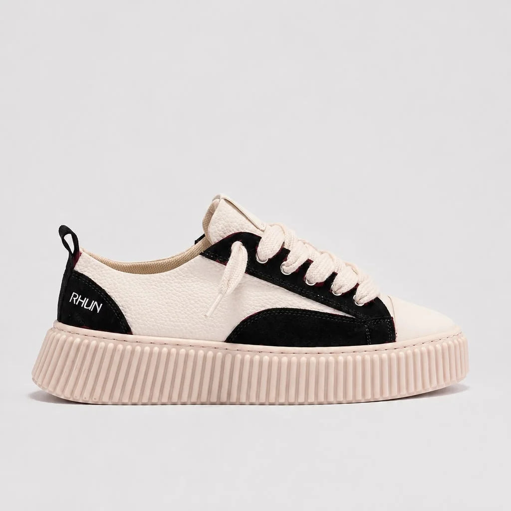 RHUN-Sneakers 2027 Treble black leather-נעלי רואן  2027