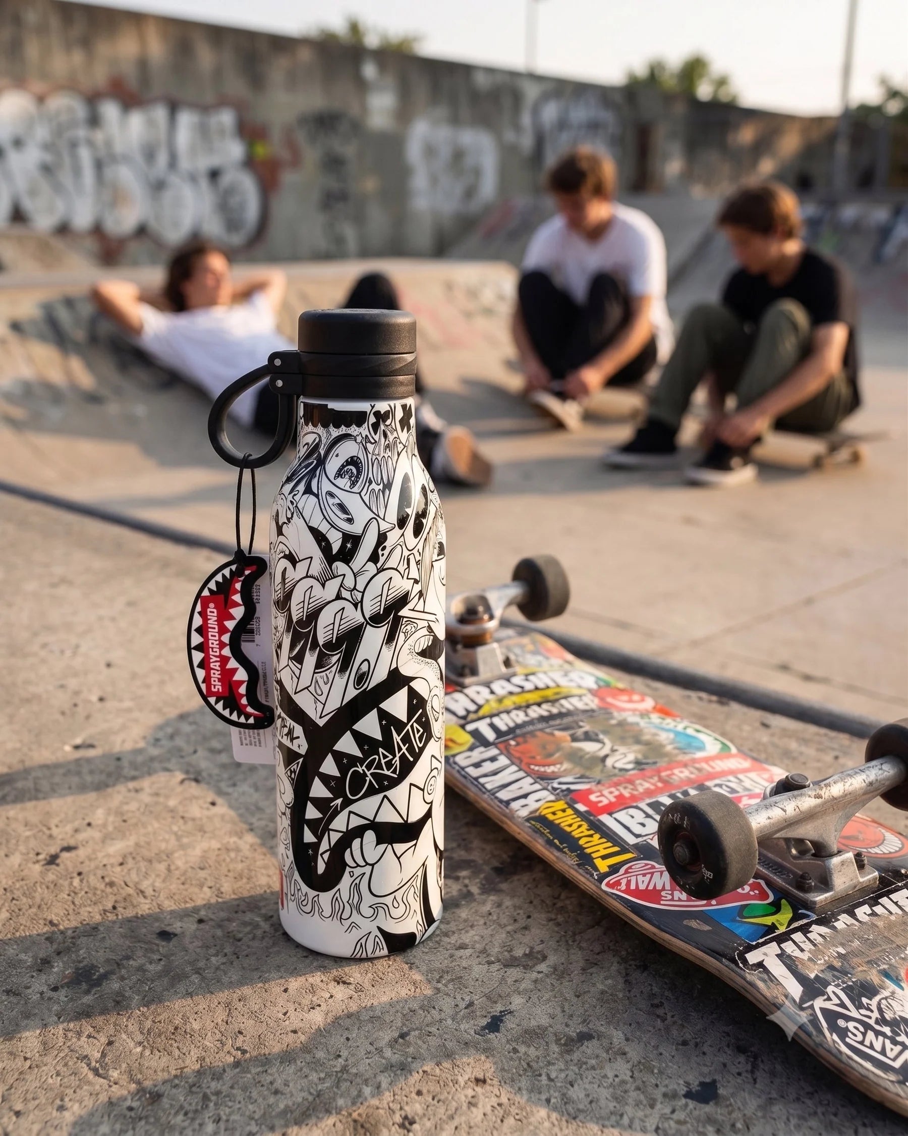 DOODLE WATER BOTTLE-בקבוק תרמי ספריגראונד