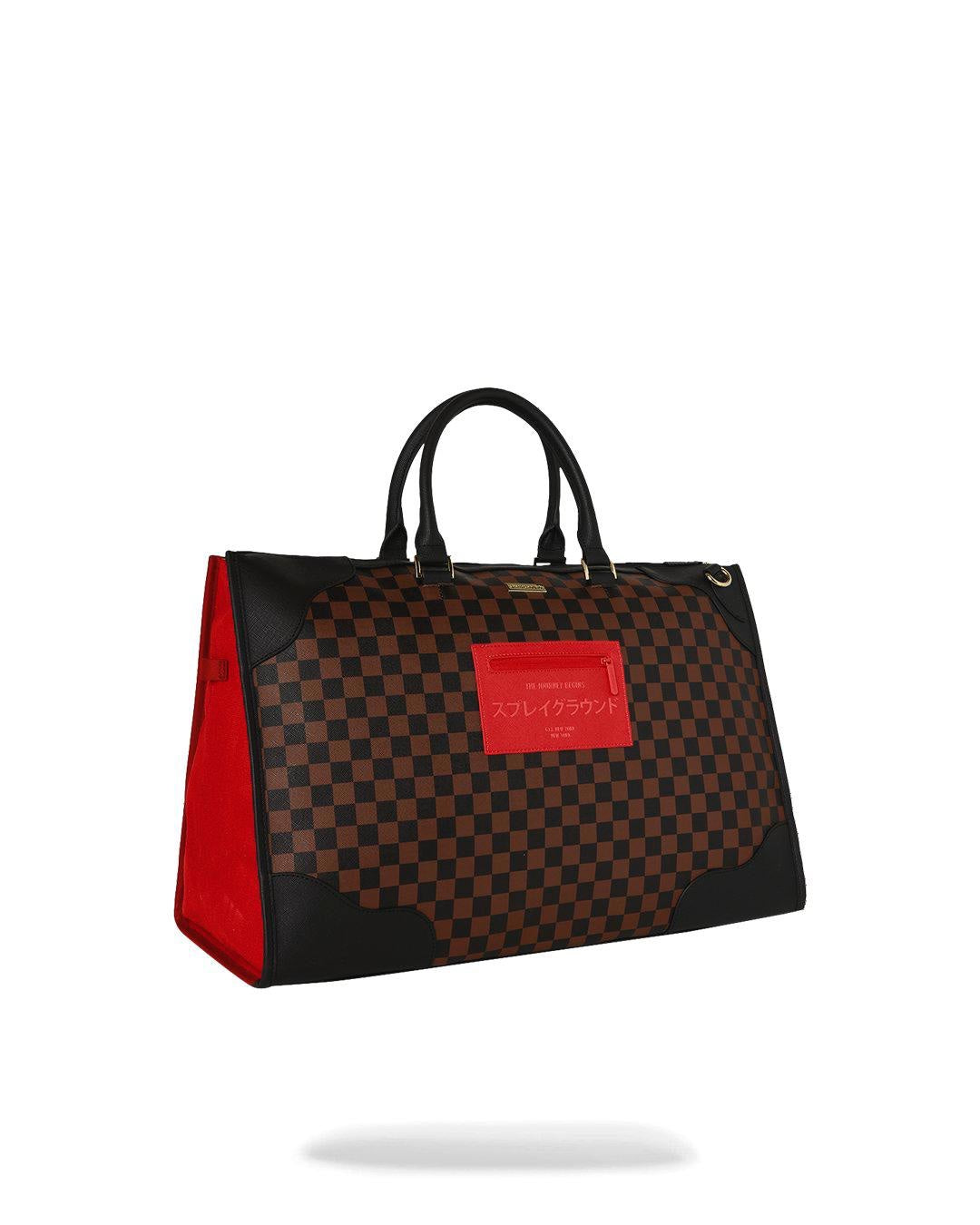 RED REDEMPTION PYRAMID DUFFLE