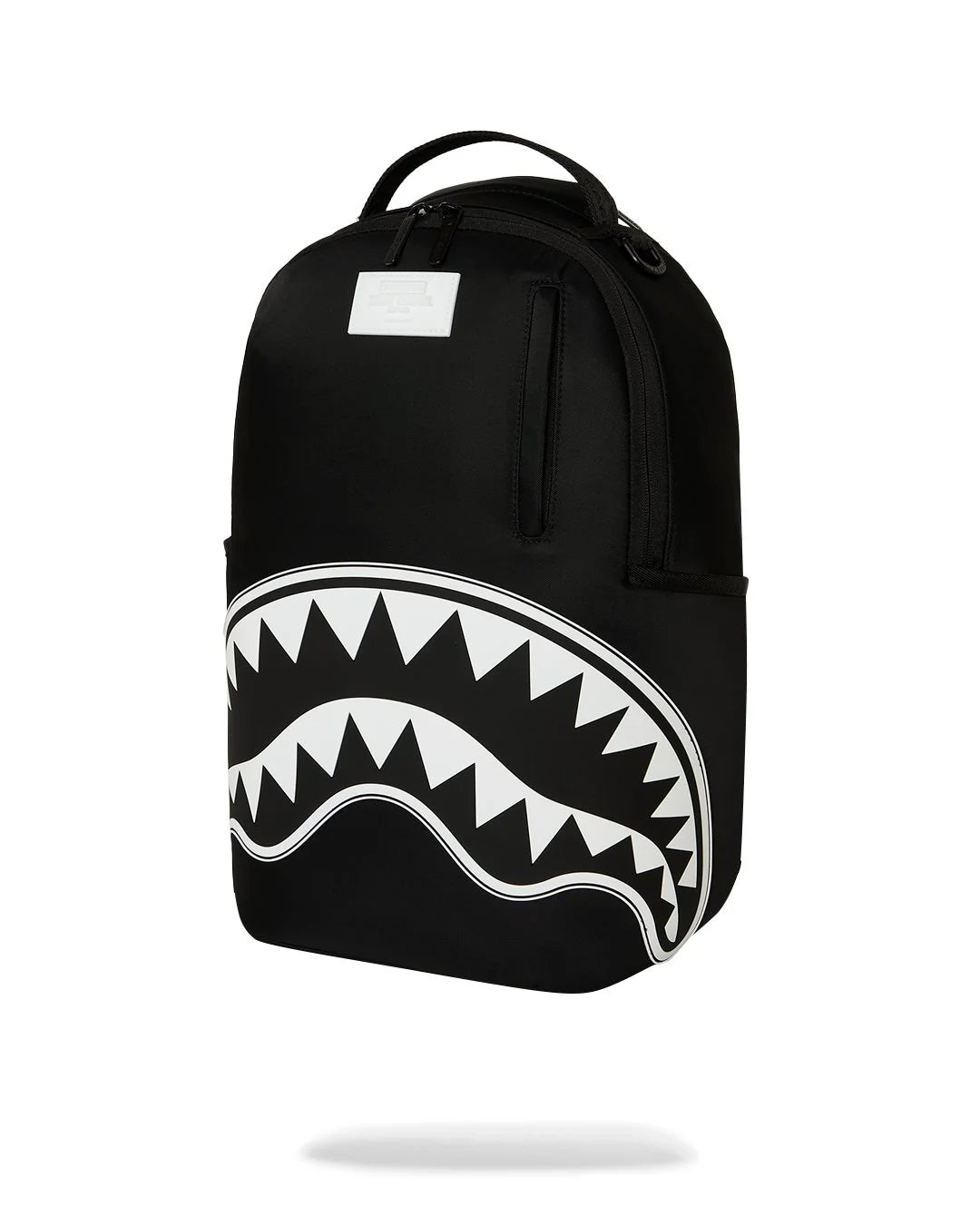 SHARK CENTRAL WHITE STENCIL SHARK BLACK NYLON BACKPACK