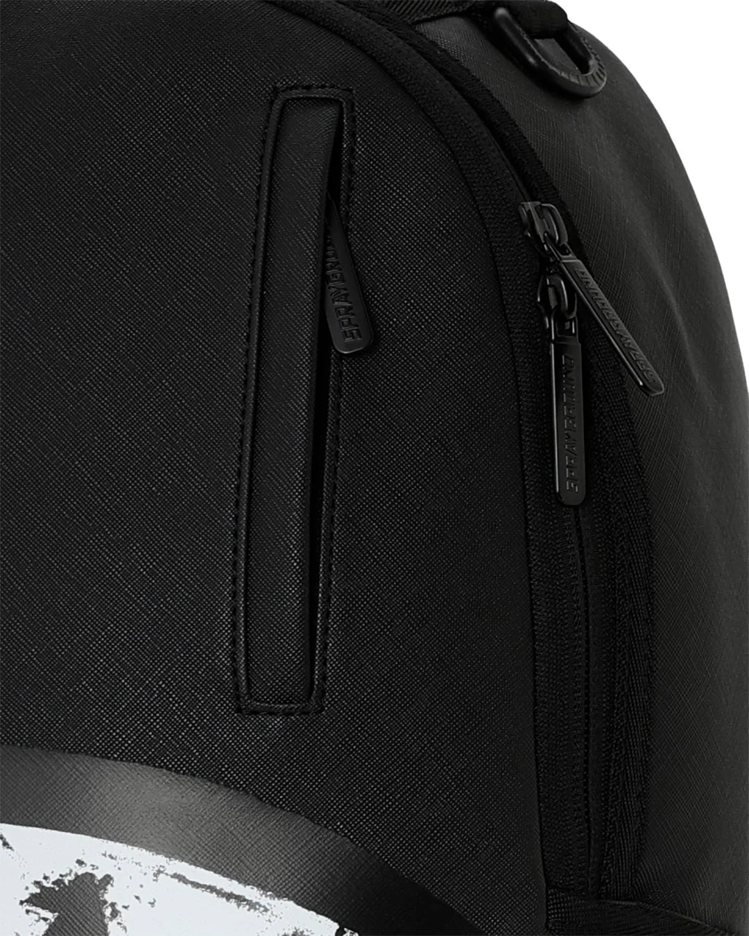 SHARK CENTRAL BLACK EMBROIDERED SHARK BACKPACK