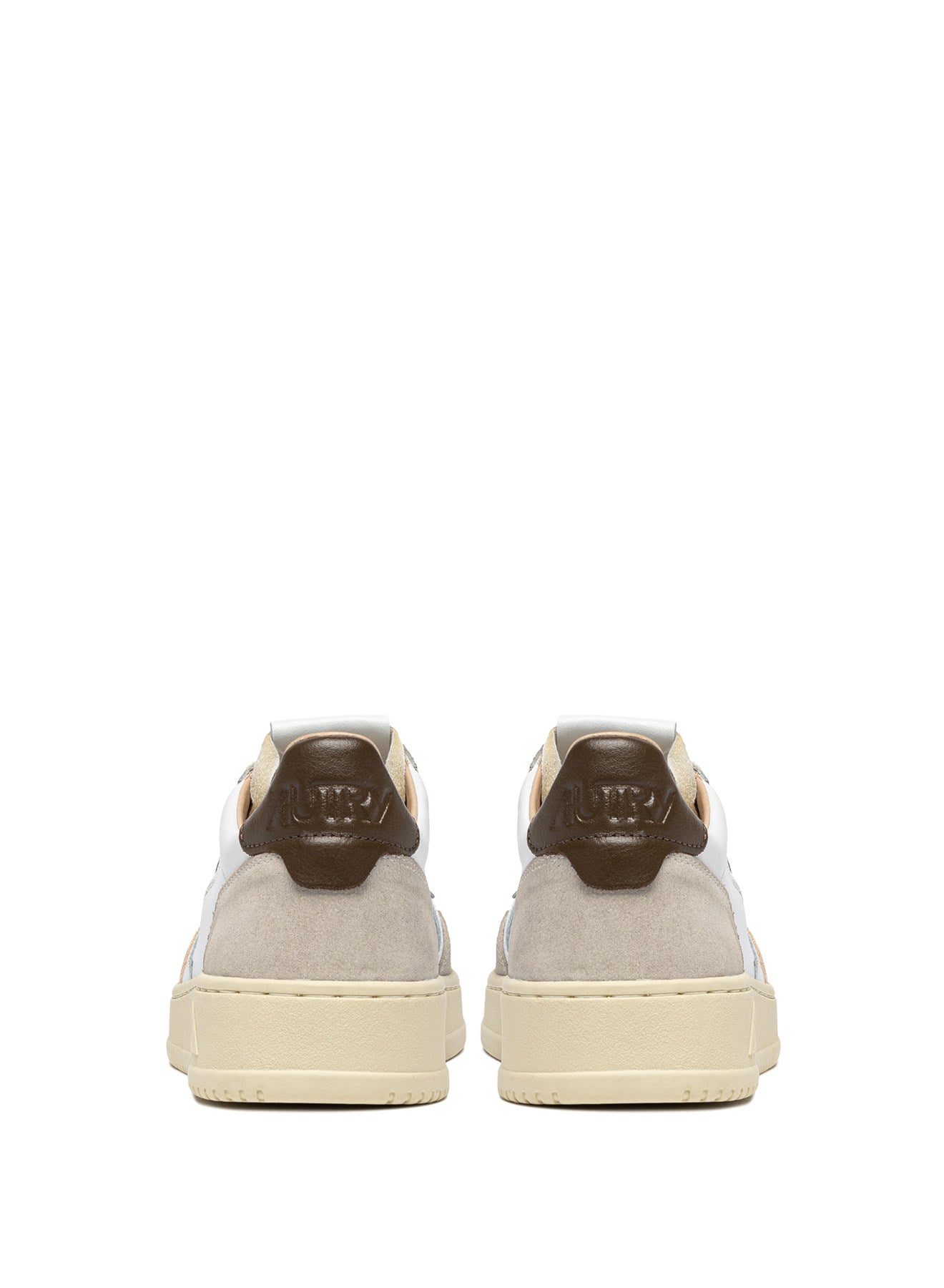 Autry LS15 – Medalist Low White / Beige Suede Sneakers | סניקרס Medalist