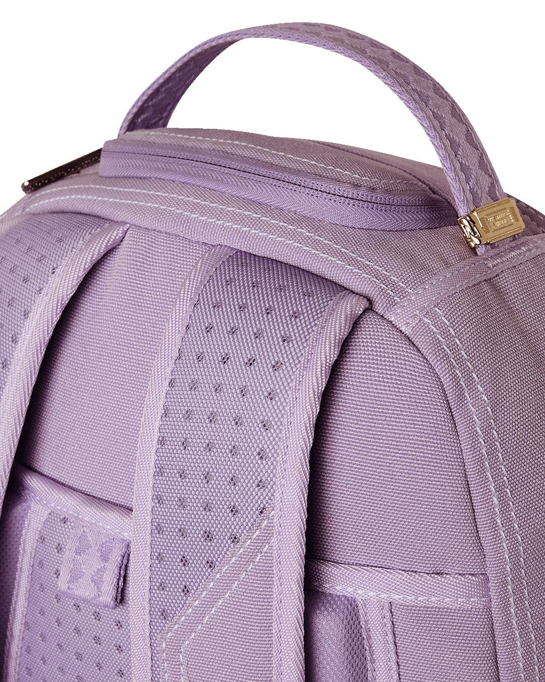 PURPLE CANVAS STITCH BACKPACK-תיק סגול פרימות