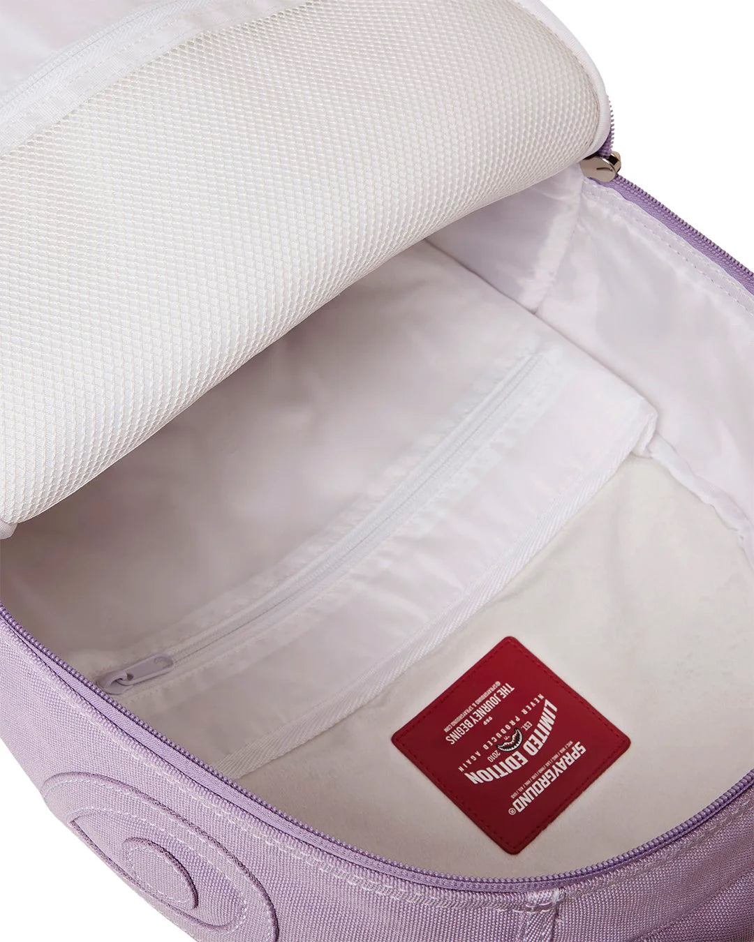 PURPLE CANVAS STITCH BACKPACK-תיק סגול פרימות