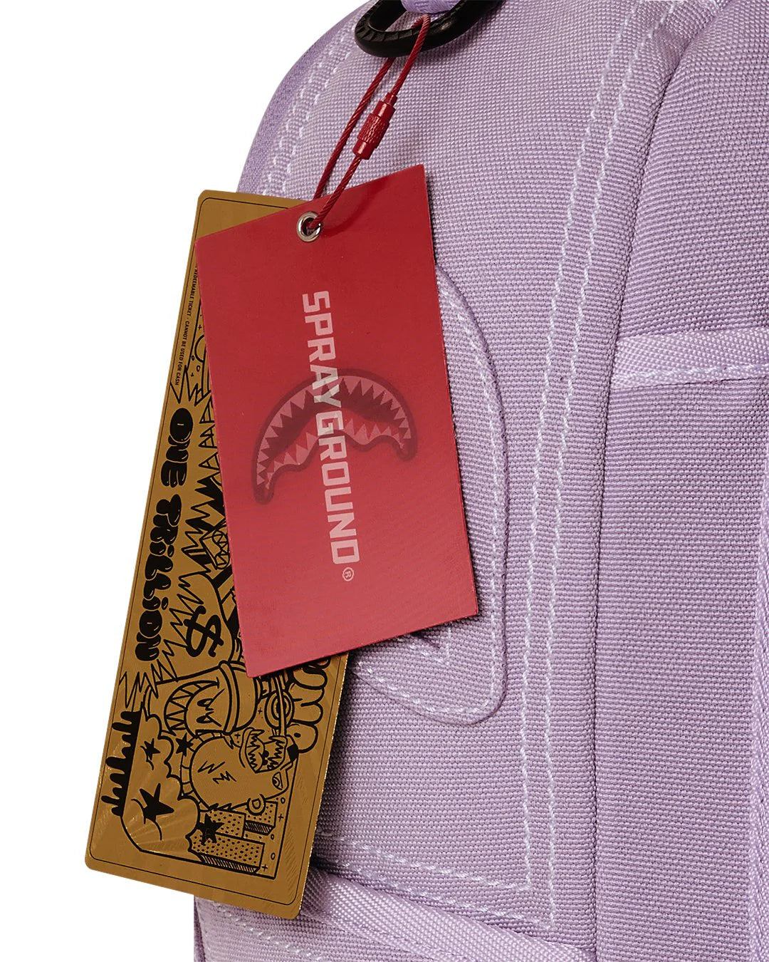 PURPLE CANVAS STITCH BACKPACK-תיק סגול פרימות