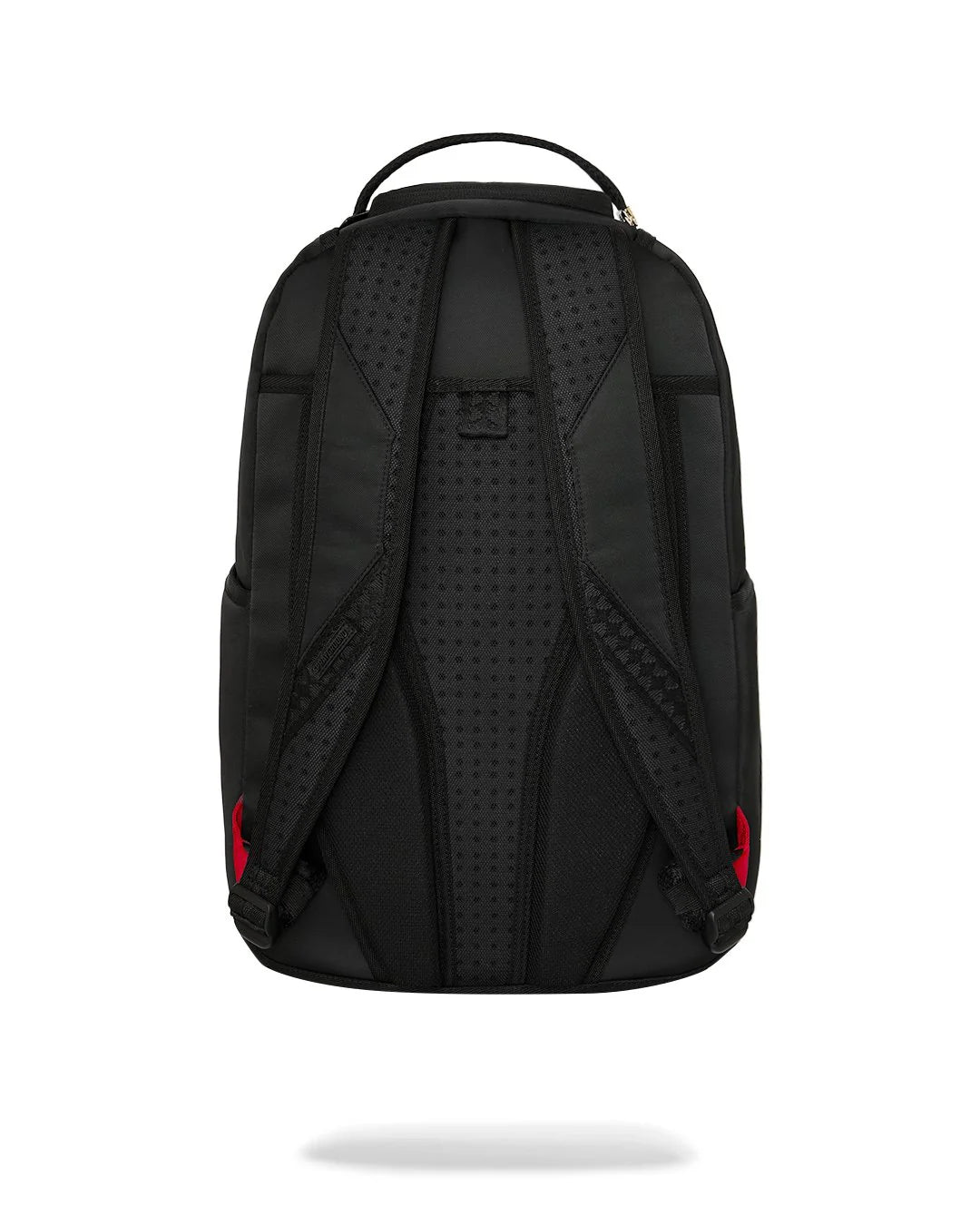 SHARK CENTRAL BLACK NYLON CAMO EMBOSSED SHARK BACKPACK-תיק צבאי נילון