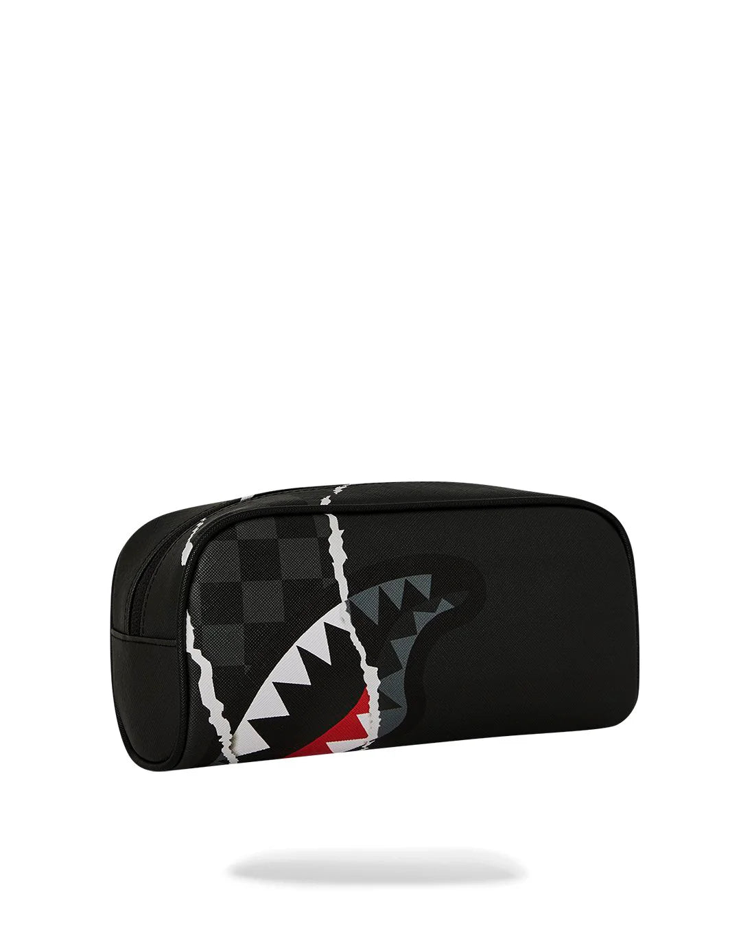 CENTER RIP REVEALING GRAY CHECK POUCH-קלמר