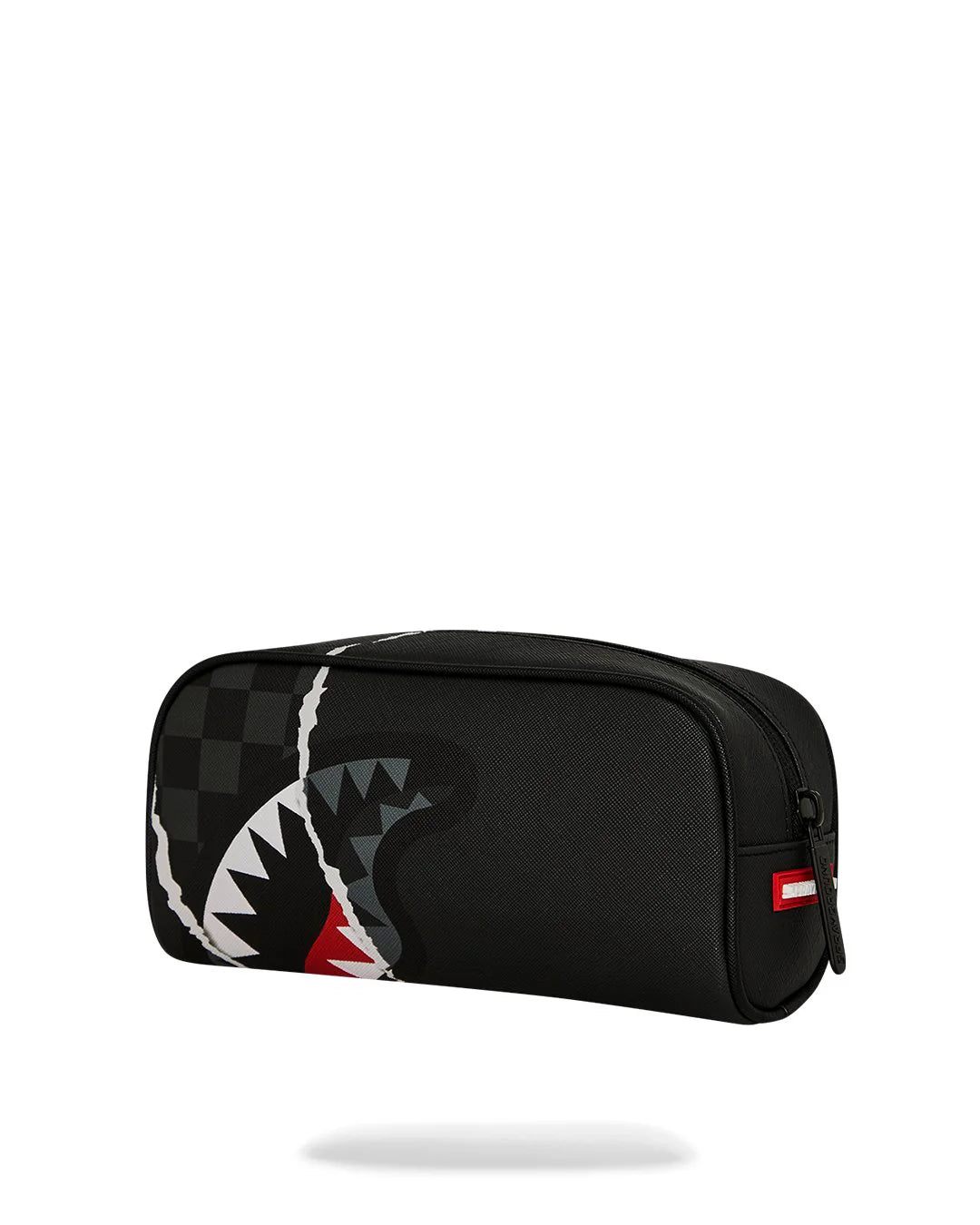 CENTER RIP REVEALING GRAY CHECK POUCH-קלמר