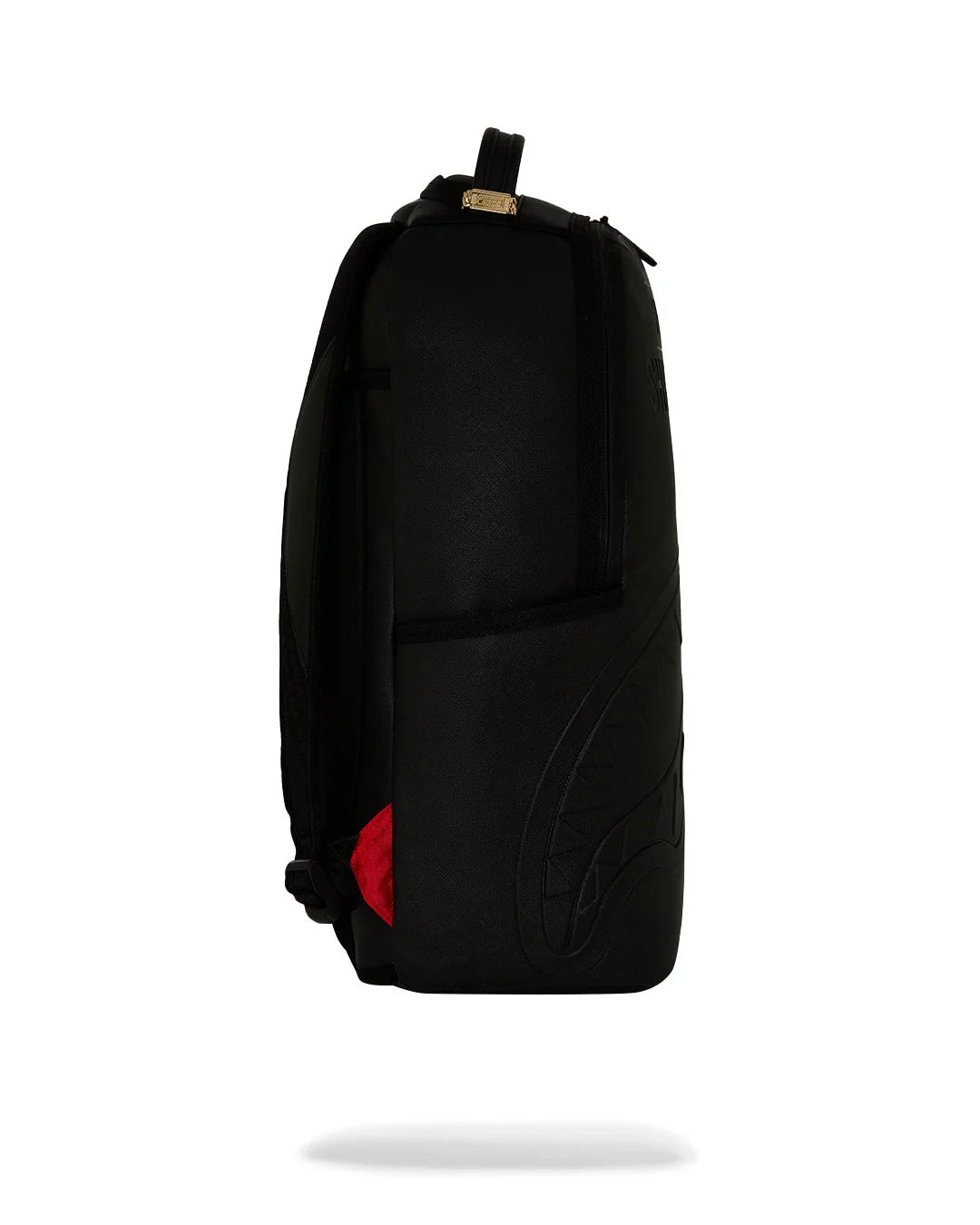 SHARK CENTRAL EMBOSSED BLACK NYLON BACKPACK-תיק שחור