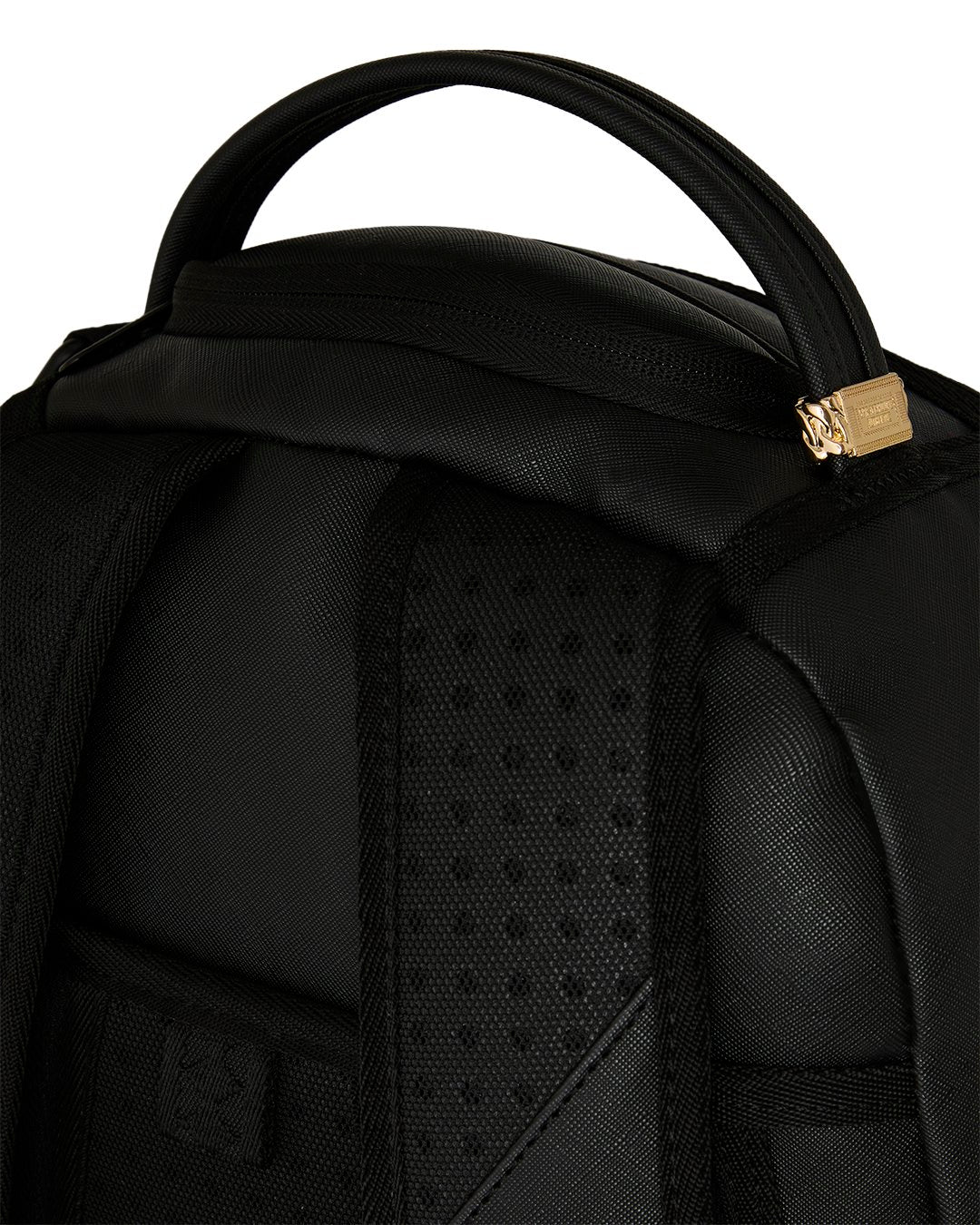 SHARK CENTRAL EMBOSSED BLACK NYLON BACKPACK-תיק שחור