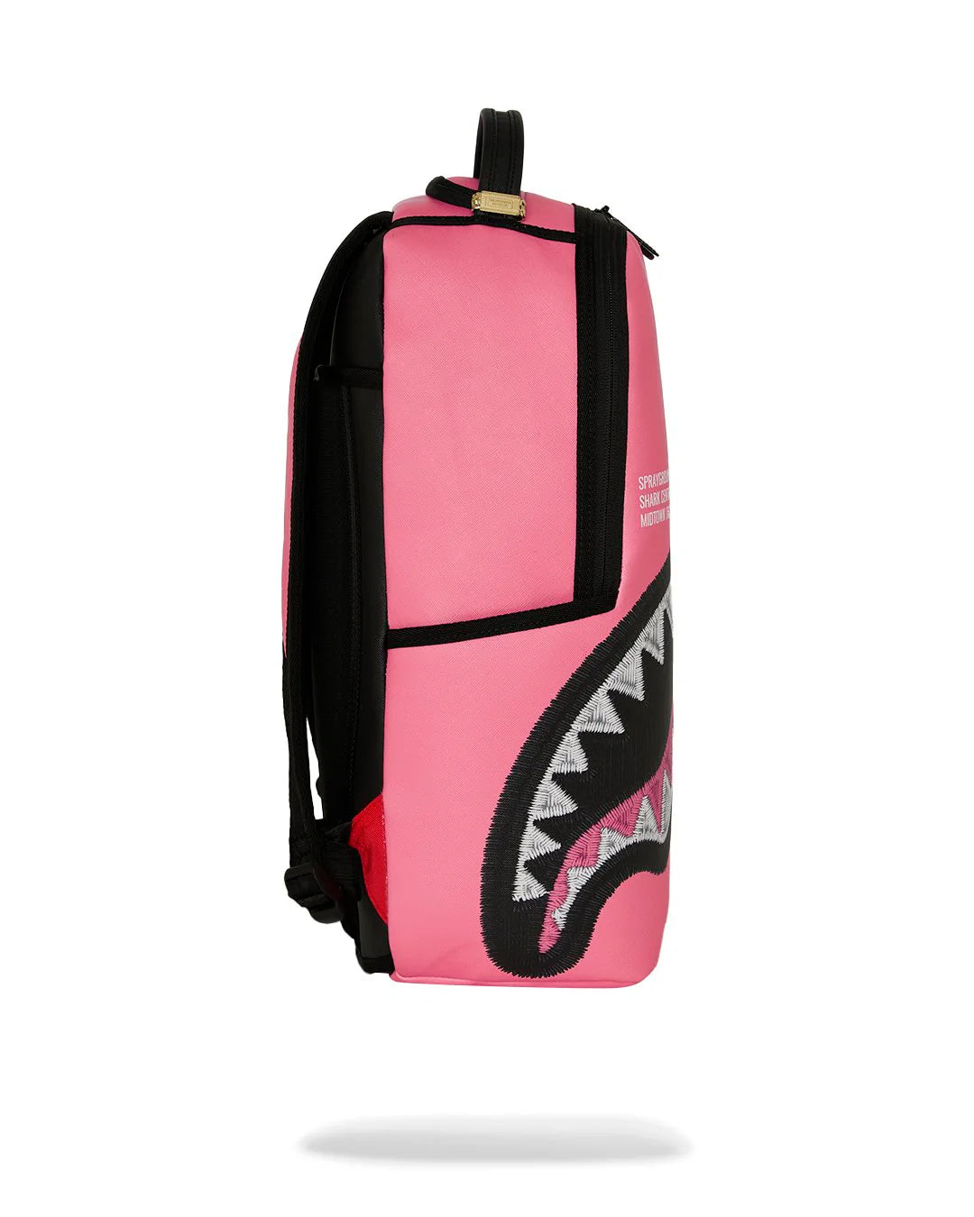 SHARK CENTRAL PINK EMBROIDERED SHARK BACKPACK-תיק ורוד פרימות
