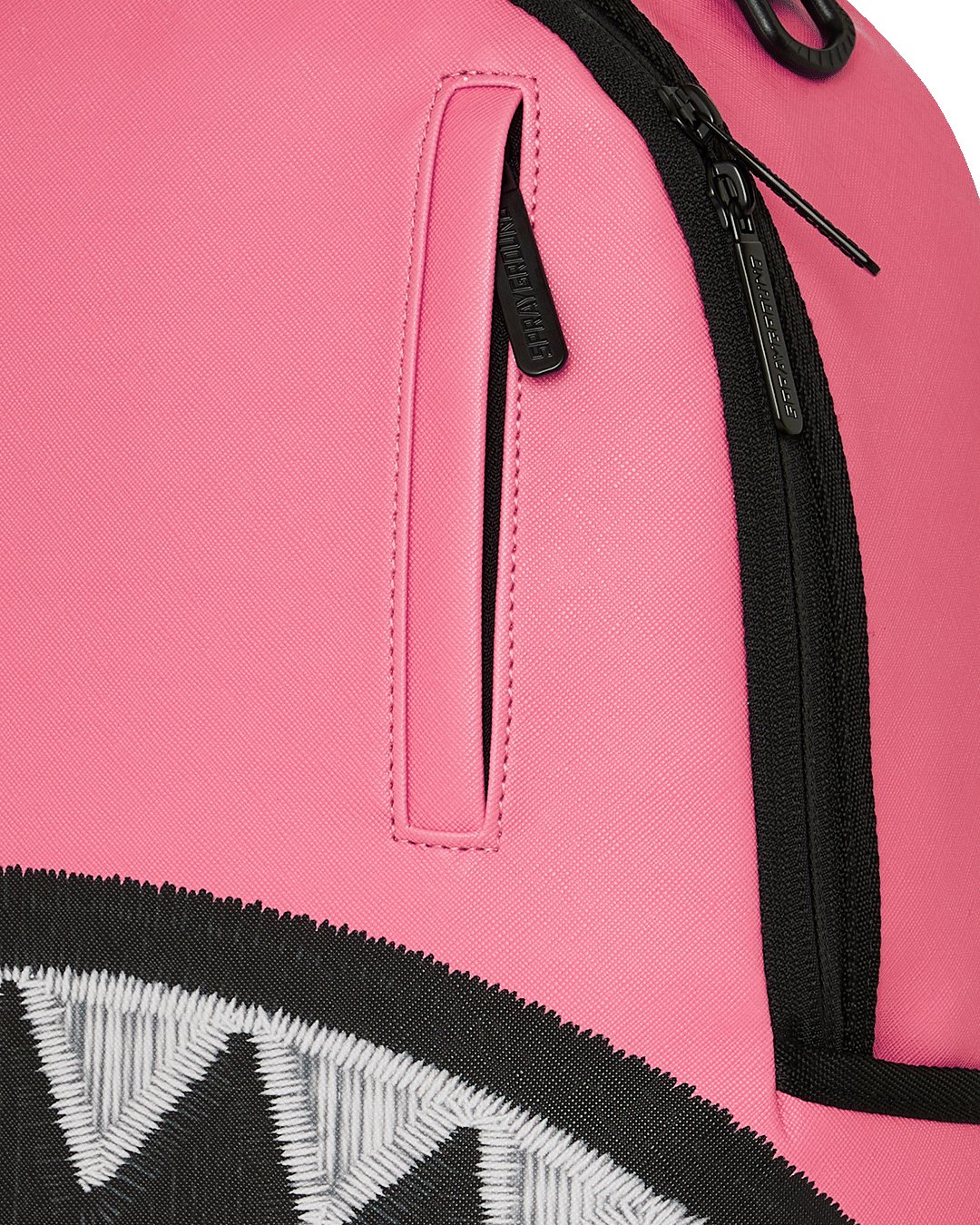 SHARK CENTRAL PINK EMBROIDERED SHARK BACKPACK-תיק ורוד פרימות