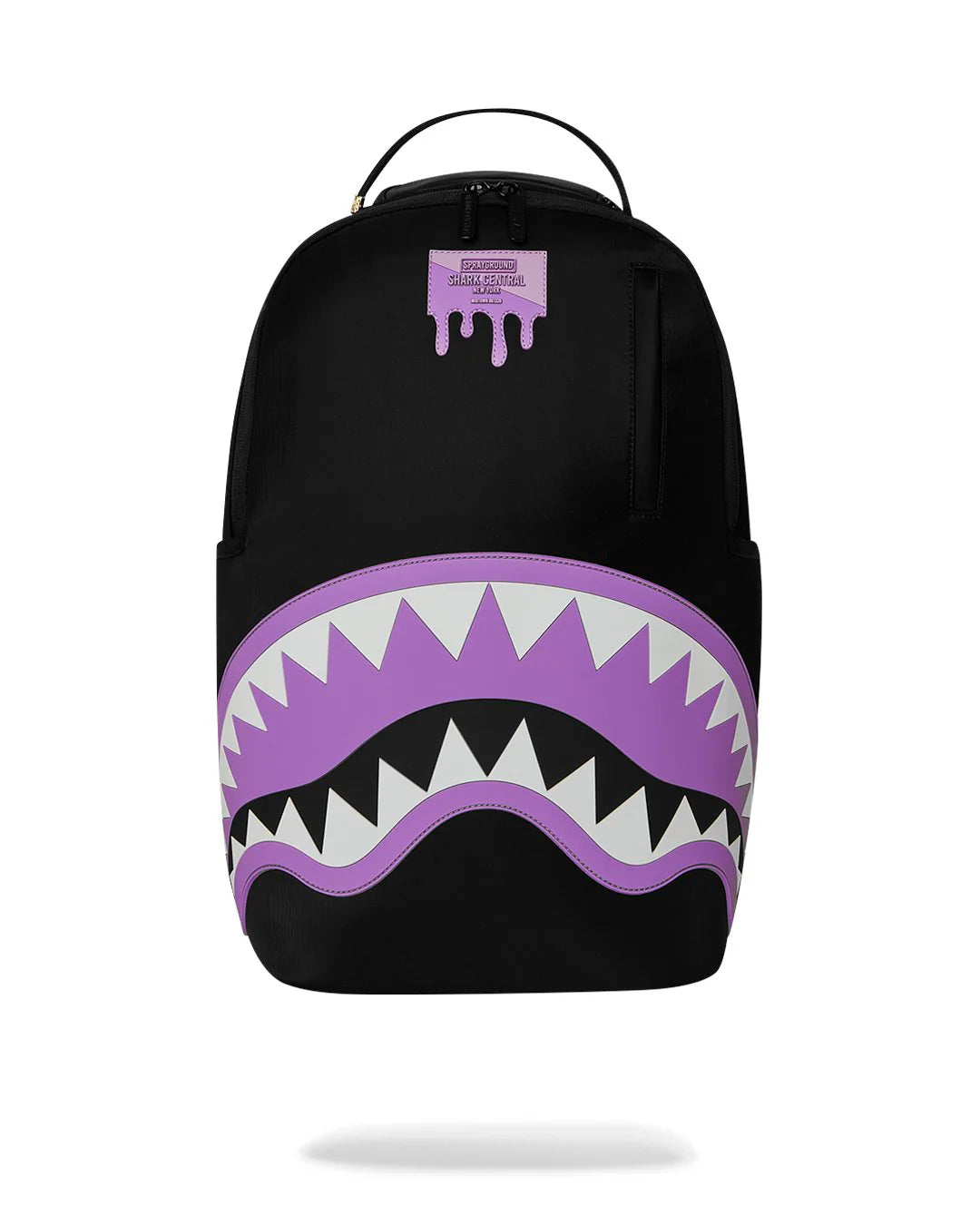 SHARK CENTRAL LIGHT PURPLE BACKPACK-תיק שחור סגול ניילון