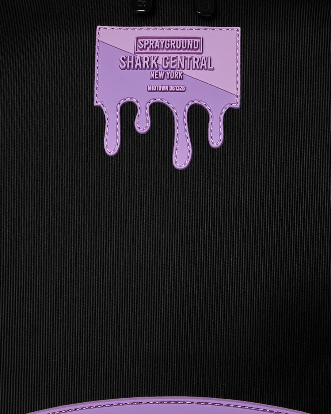 SHARK CENTRAL LIGHT PURPLE BACKPACK-תיק שחור סגול ניילון