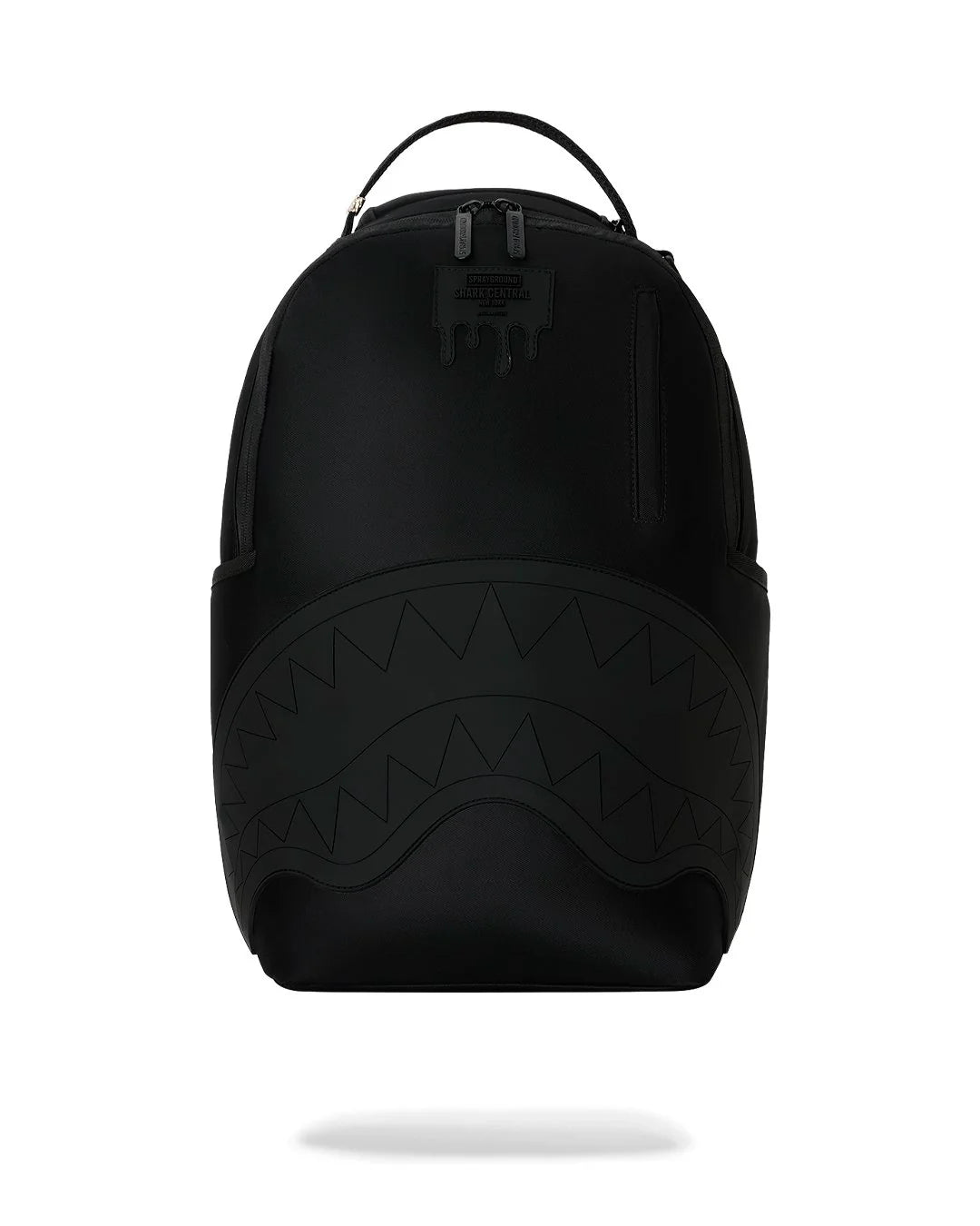 SHARK CENTRAL BLACKED OUT NYLON BACKPACK-תיק שחור נילון