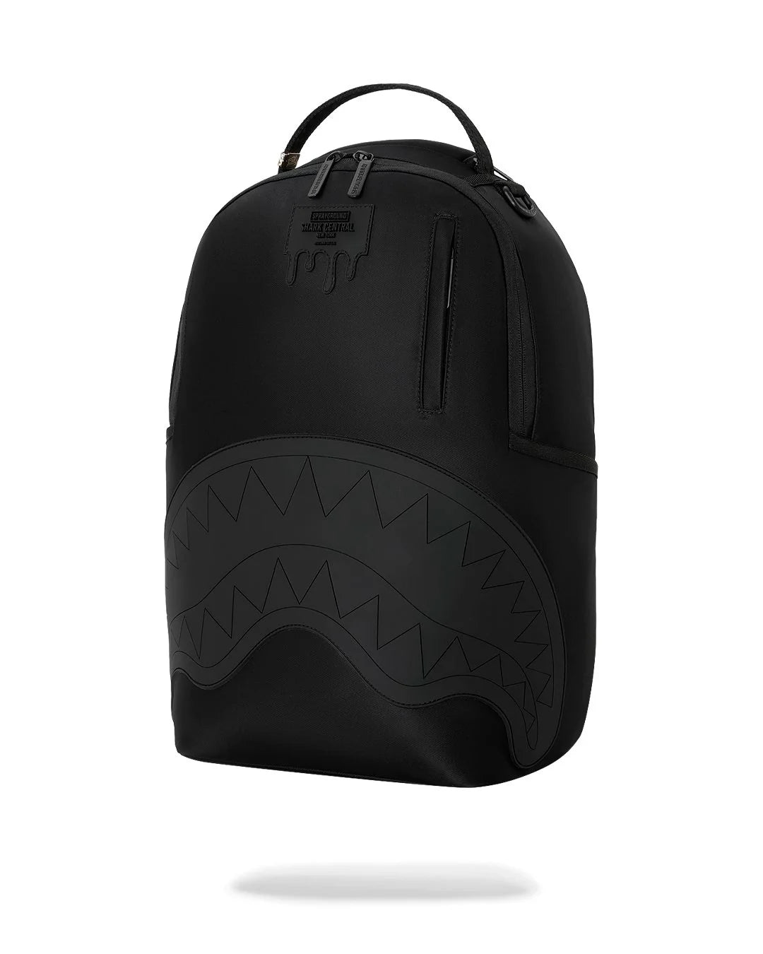 SHARK CENTRAL BLACKED OUT NYLON BACKPACK-תיק שחור נילון