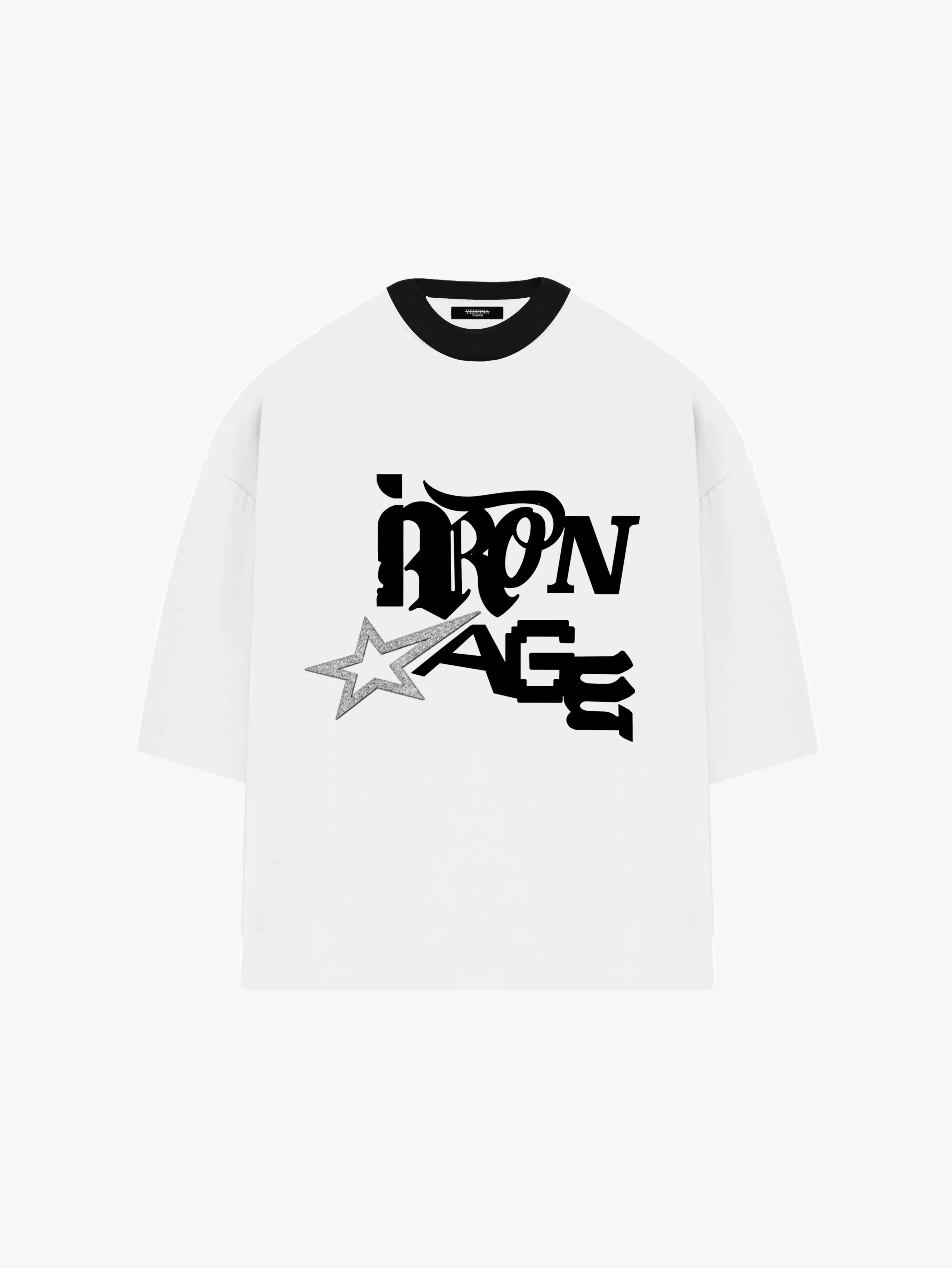 Crystal half sleeve T-shirt