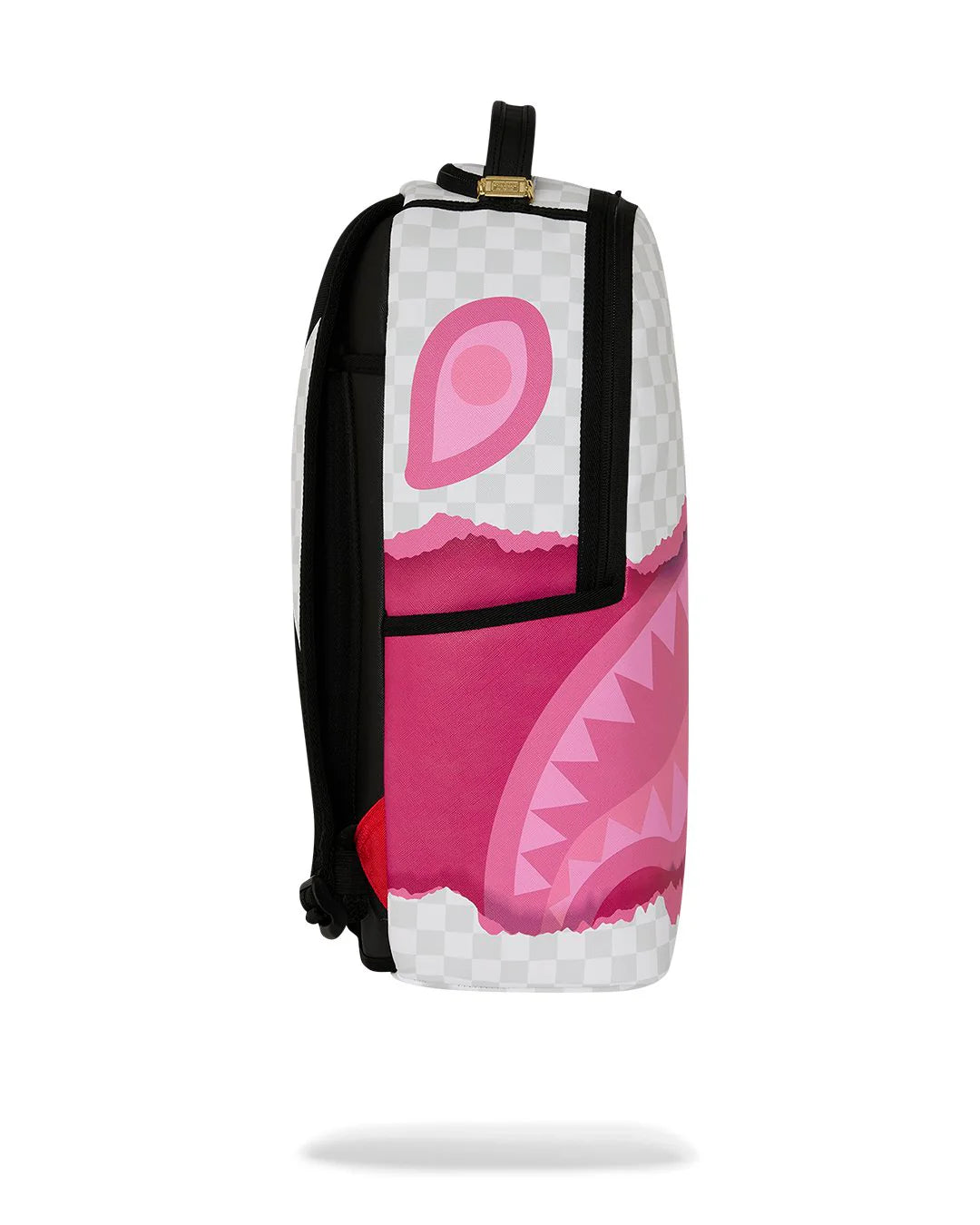 3D CHECK BACKPACK-תיק גב ורוד לבן תלת מימד