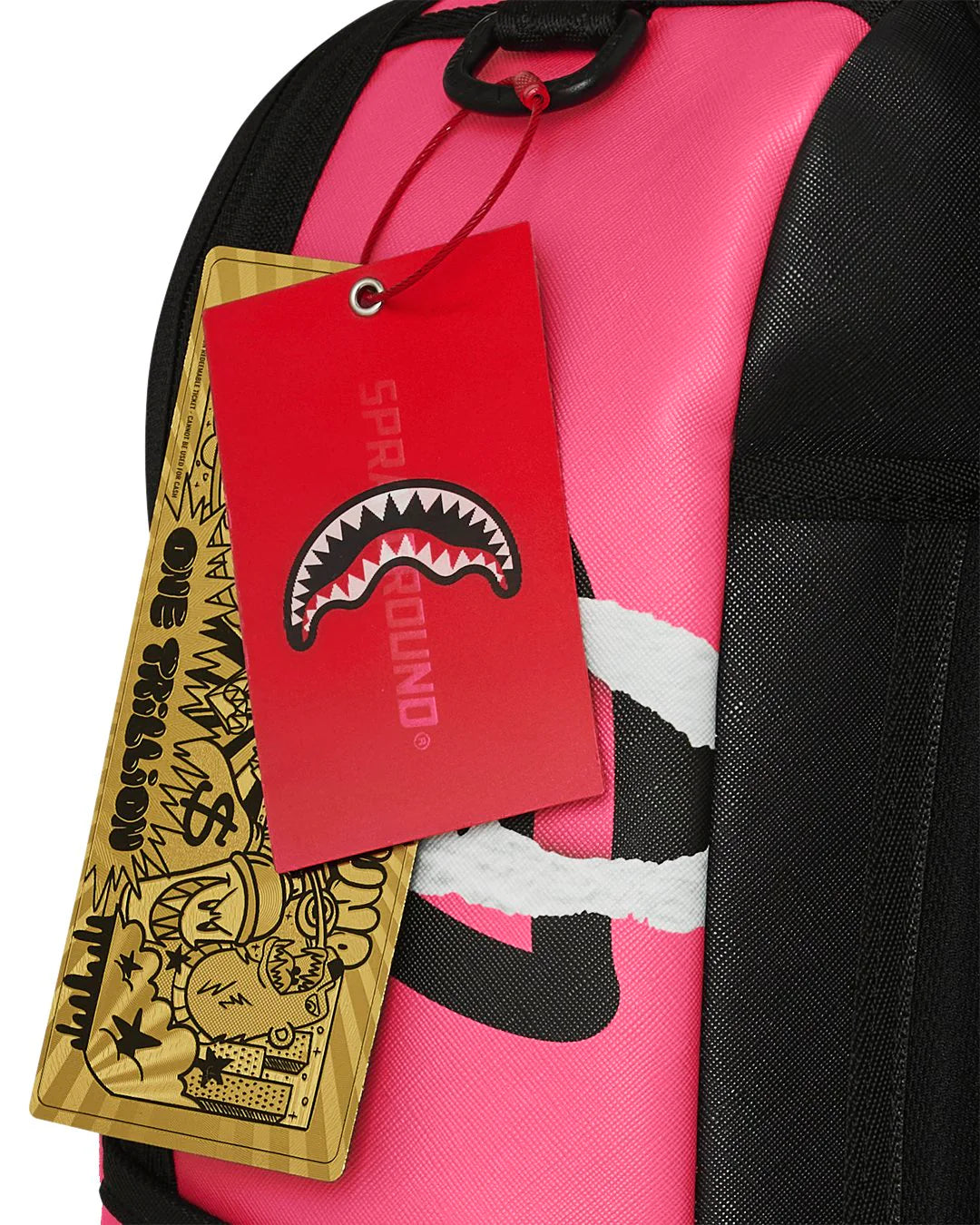 SHARK CENTRAL DUALITY TEAR BACKPACK-תיק גב שחור ורוד