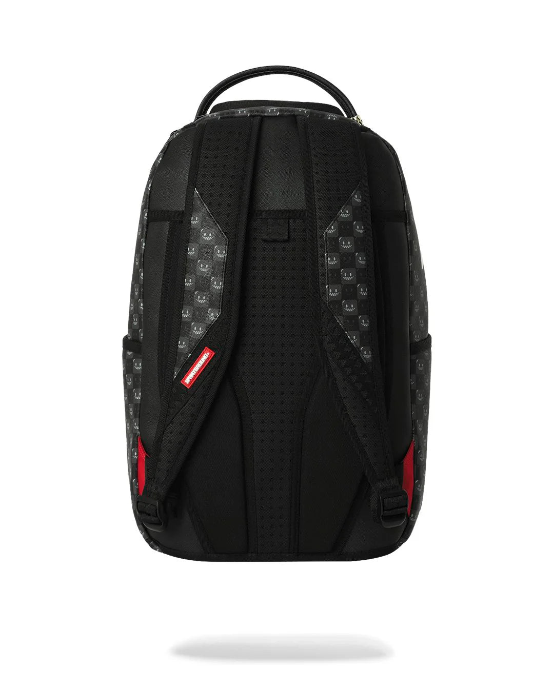 SHARKS IN PARIS WTF BUBBLY BLACK CHECK BACKPACK-תיק גב שחור עם סמיליים