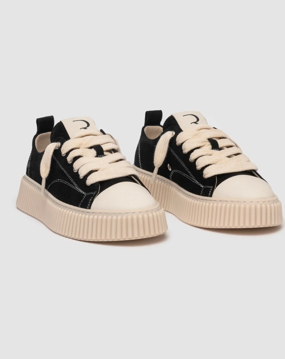 RHUN-Sneakers 2020 Treble Black Suede-נעלי רואן זמש שחור 2020