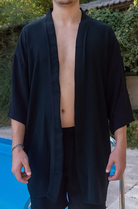 קימונו אוברסייז קצר