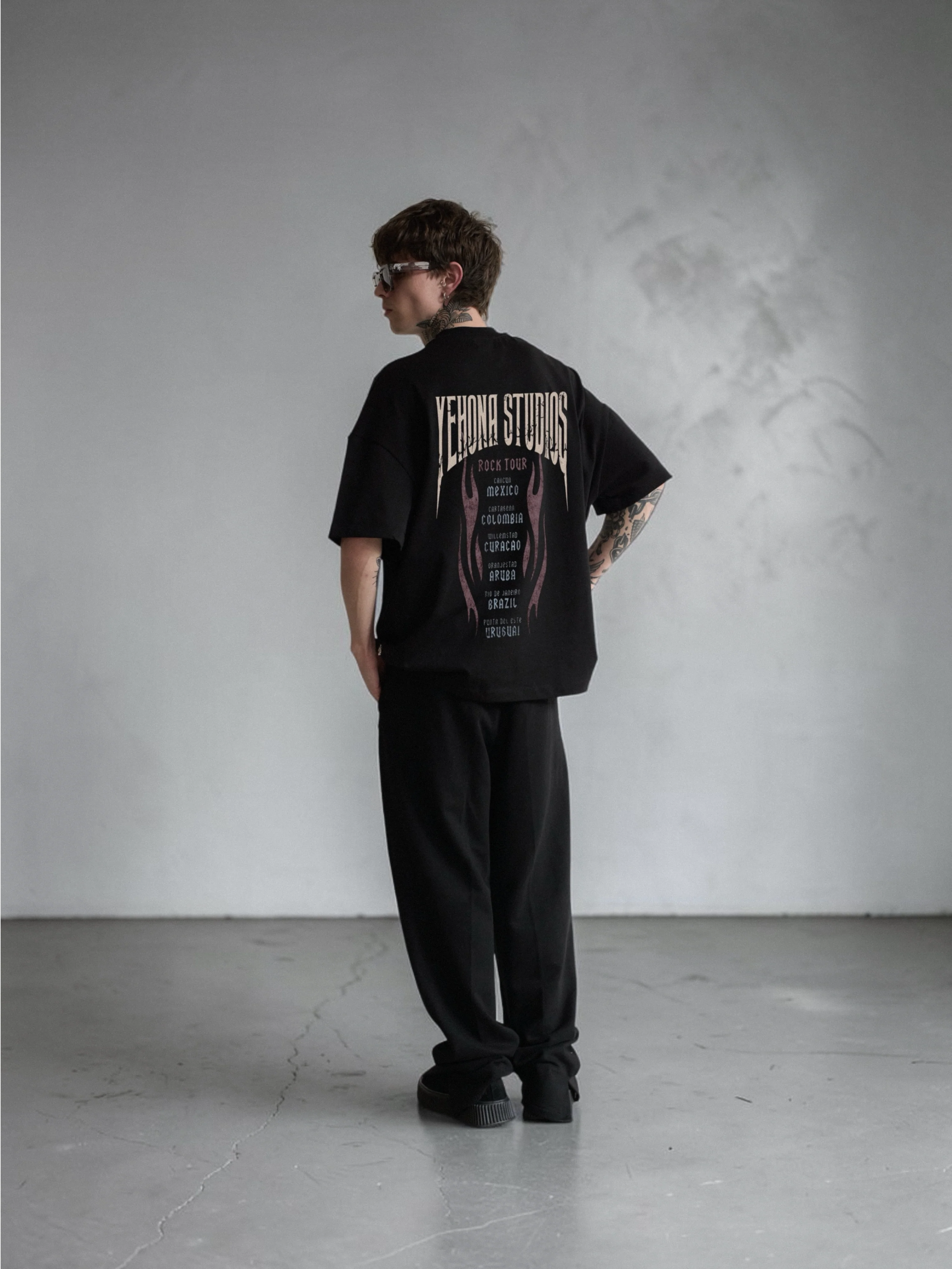 Rock tour T - shirt black