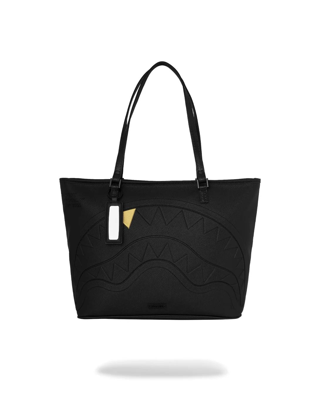 BLACKED OUT EMBOSSED GOLD TOOTH TOTE