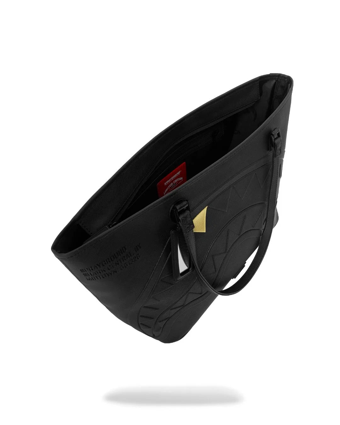 BLACKED OUT EMBOSSED GOLD TOOTH TOTE