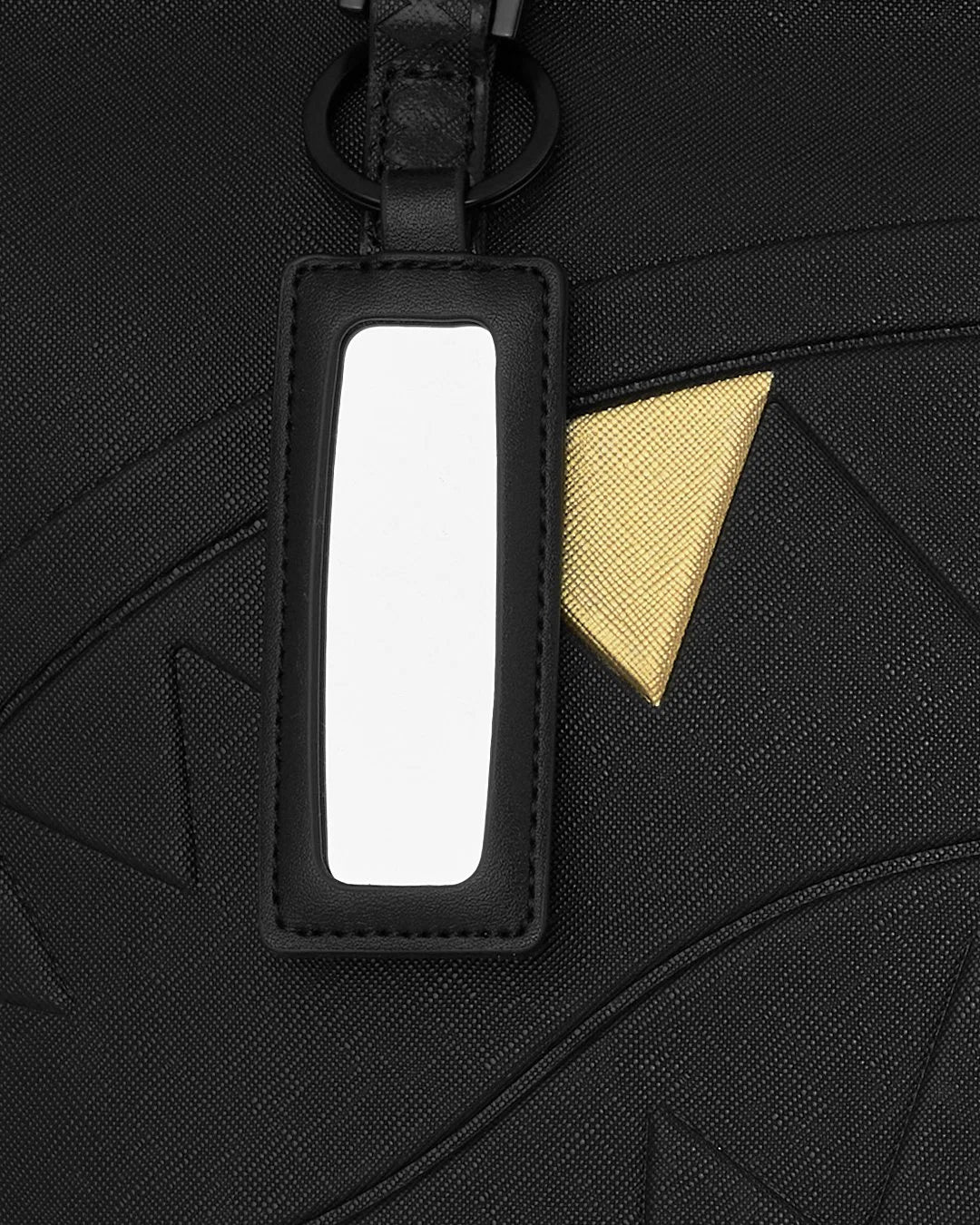 BLACKED OUT EMBOSSED GOLD TOOTH TOTE