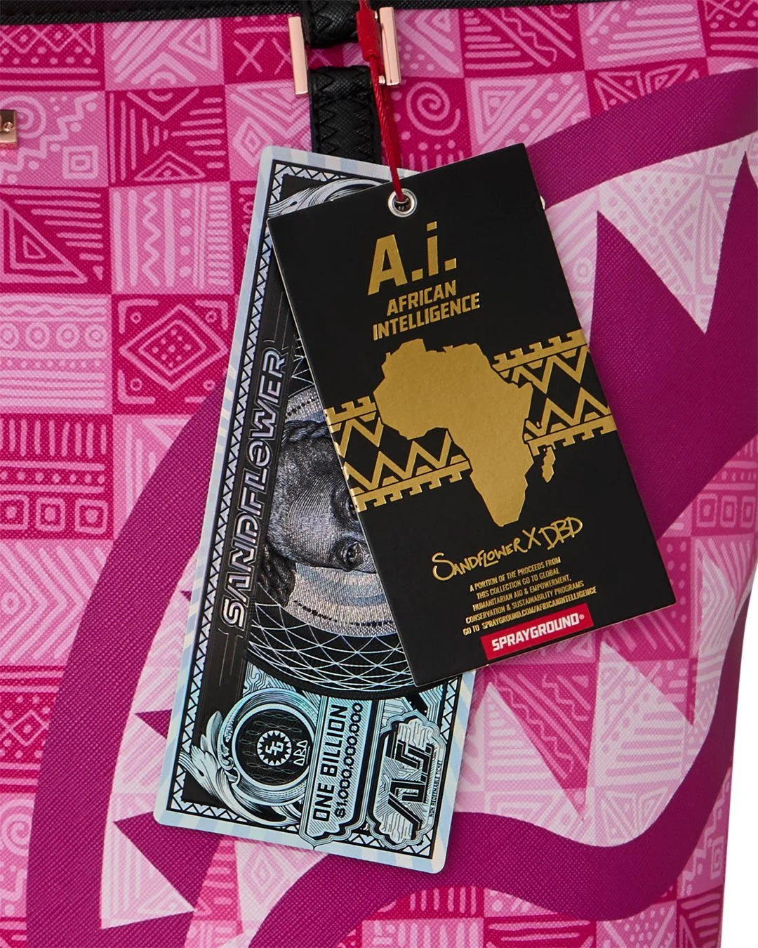 NEW AI PATTERN TOTE-תיק טוט ורוד