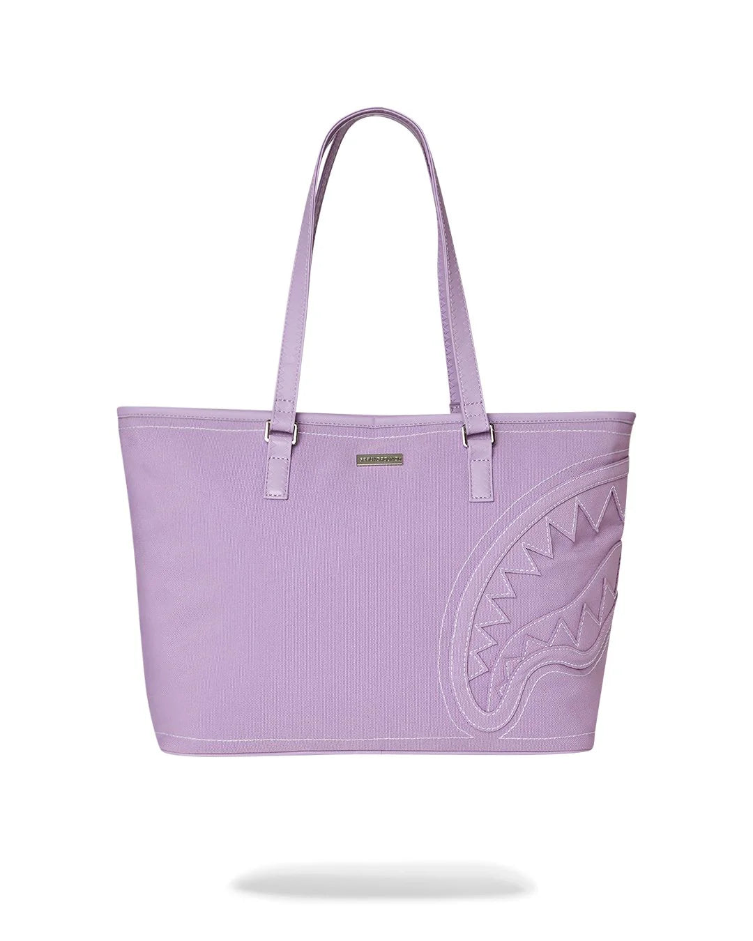 PURPLE CANVAS STITCH TOTE-תיק צד פרימות