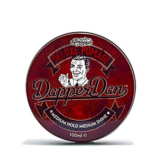 Dapper Dan Deluxe Pomade – Medium Hold, Medium Shine פומייד קלאסי לעיצוב שיער – אחיזה בינונית וברק בינוני